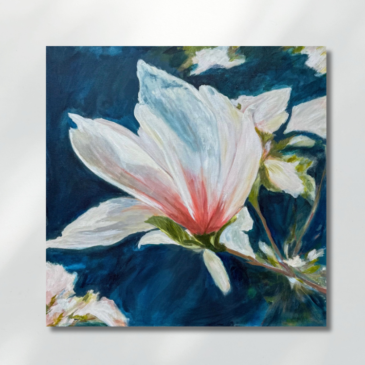 A Gentle Unfolding —
24 x 24  •
Acrylic on canvas •
$600