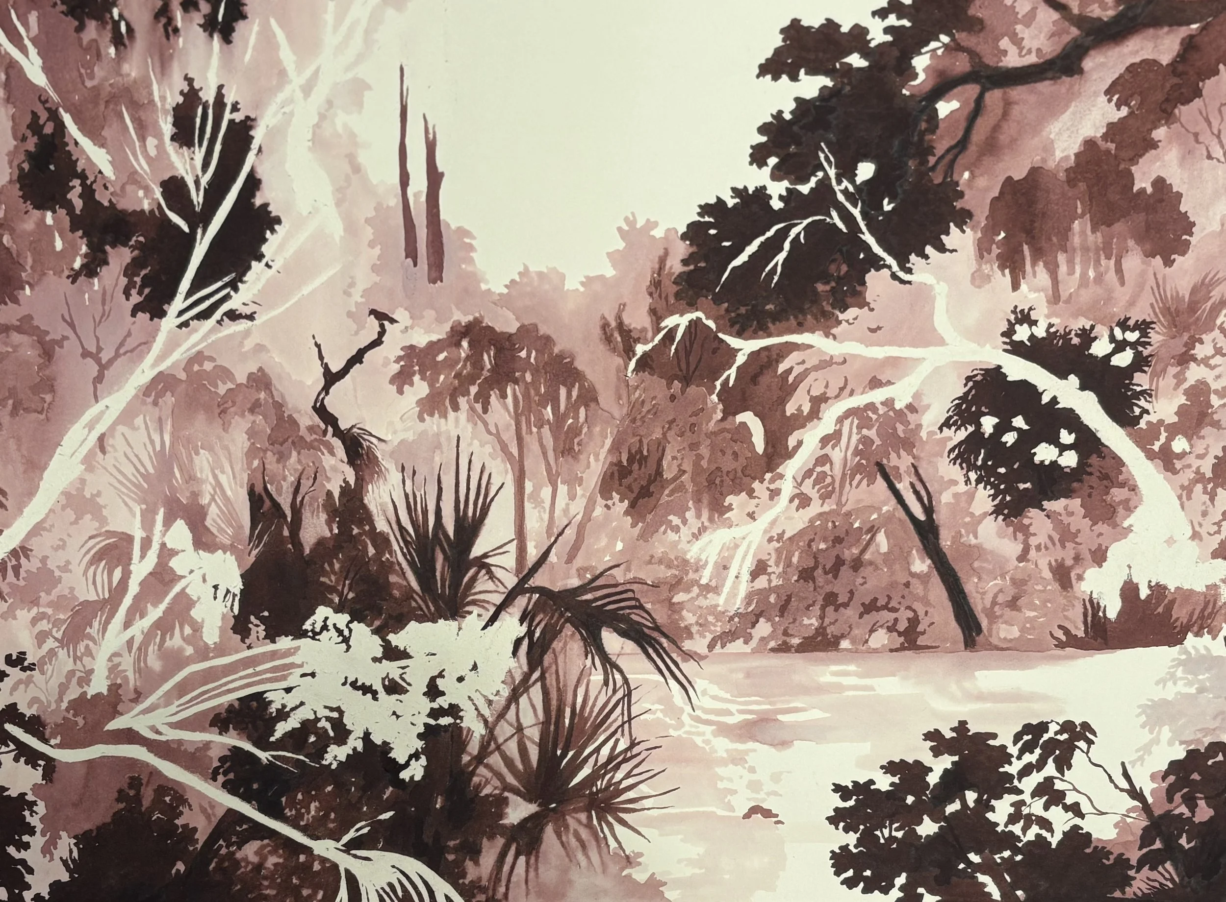 so long, ink on paper, 2026