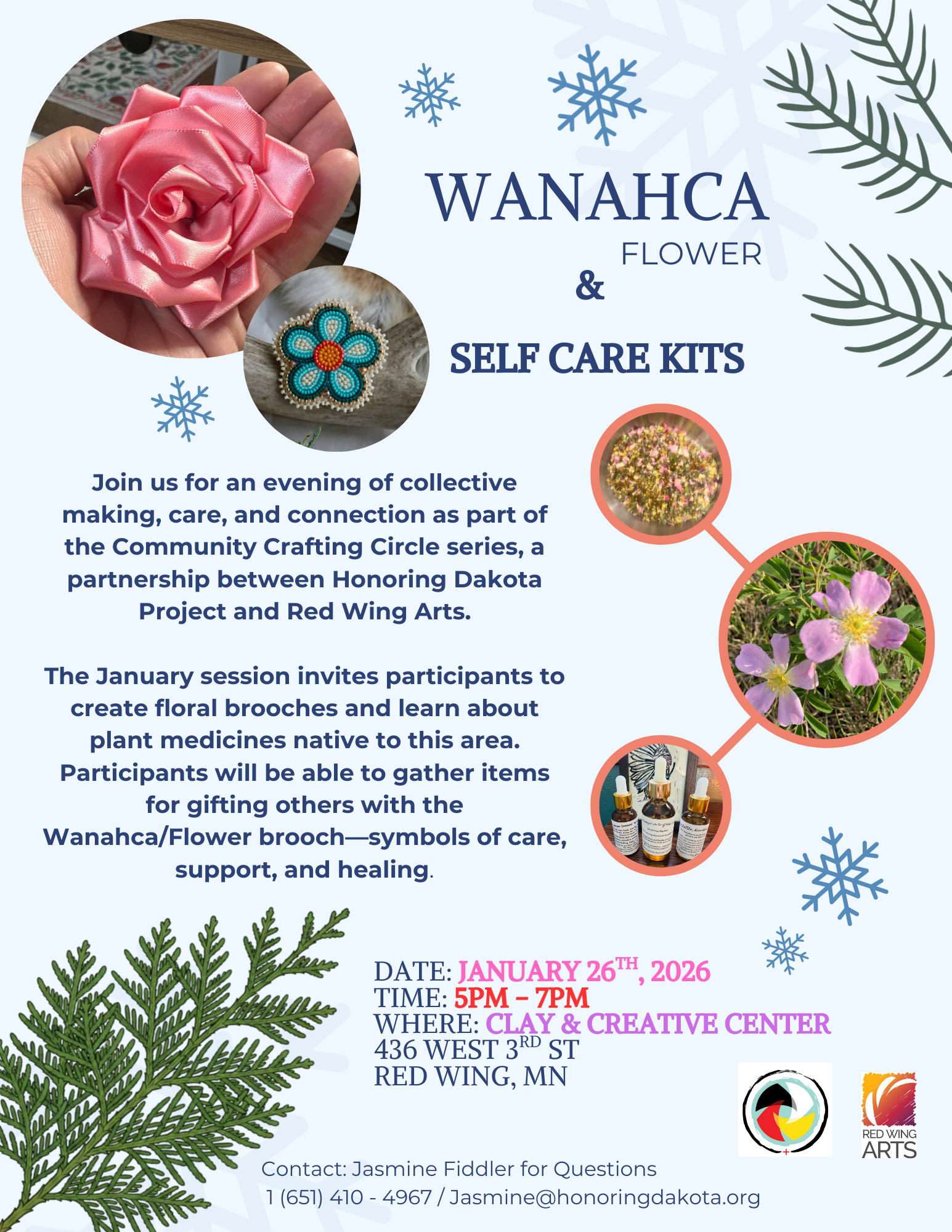 Wanahca Flowers and Self Care Kits Community Crafting Circle