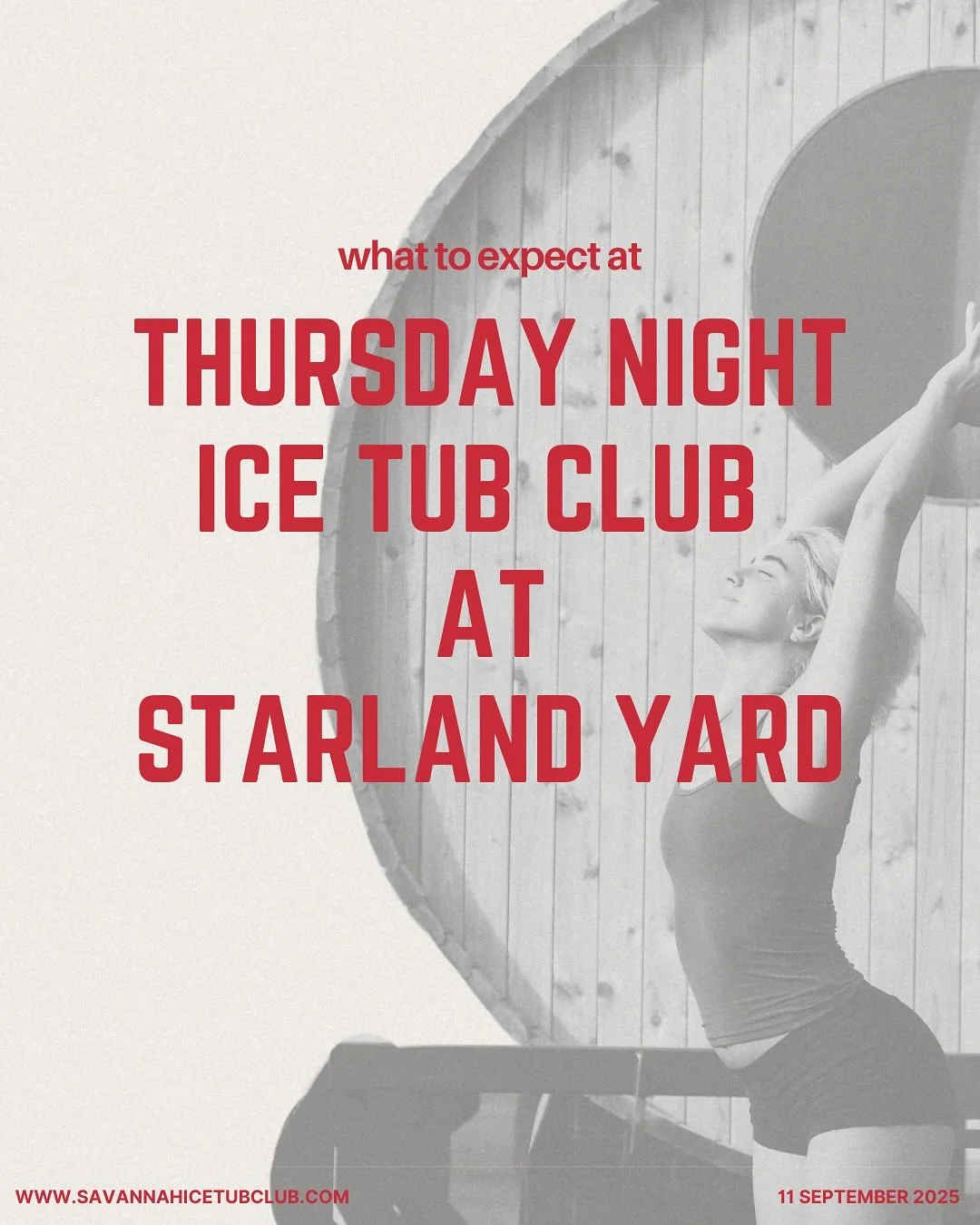 Only one more sleep &lsquo;til Cold Plunge and Sauna at Starland Yard !

Join us Thursday, the 11th at @starlandyard from 6&ndash;8:30PM for a full-body reset complete with sauna sessions, cold plunging, somatic movement, music, and wellness vendors.