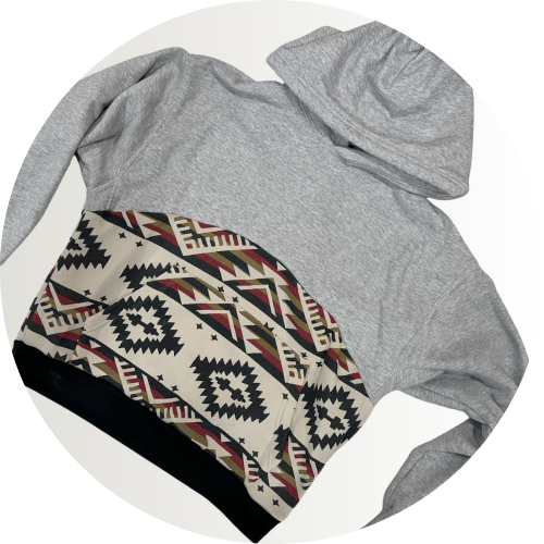 Aztec Print - 50/50 Upcycle Sweatshirt