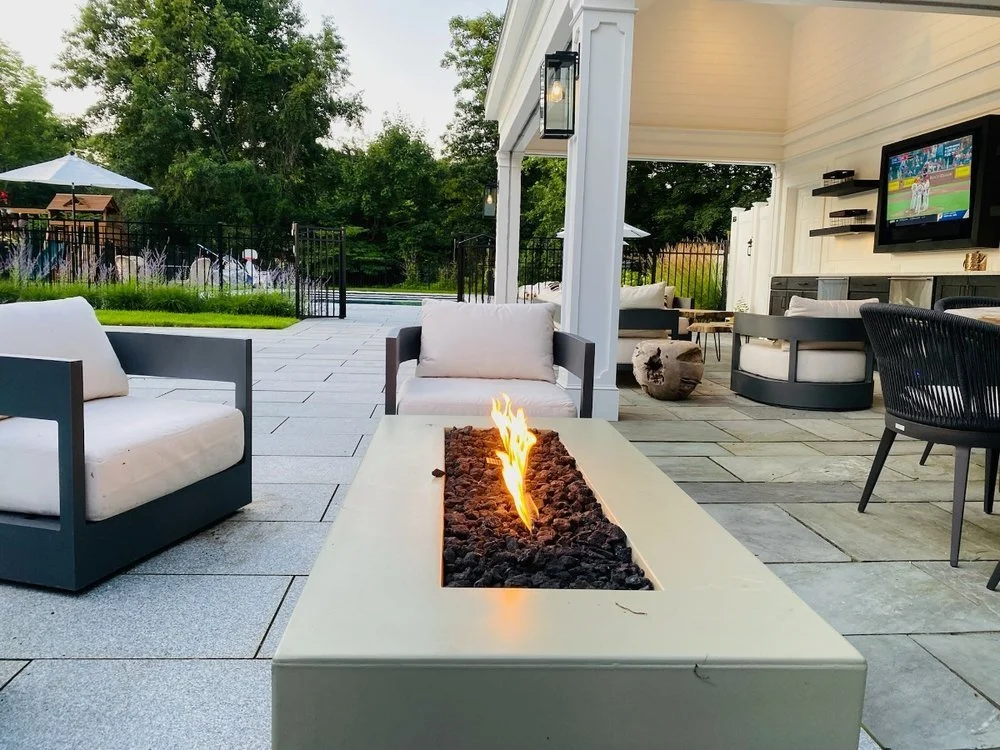 Modern fire pit design enhancing Sudbury, MA landscape