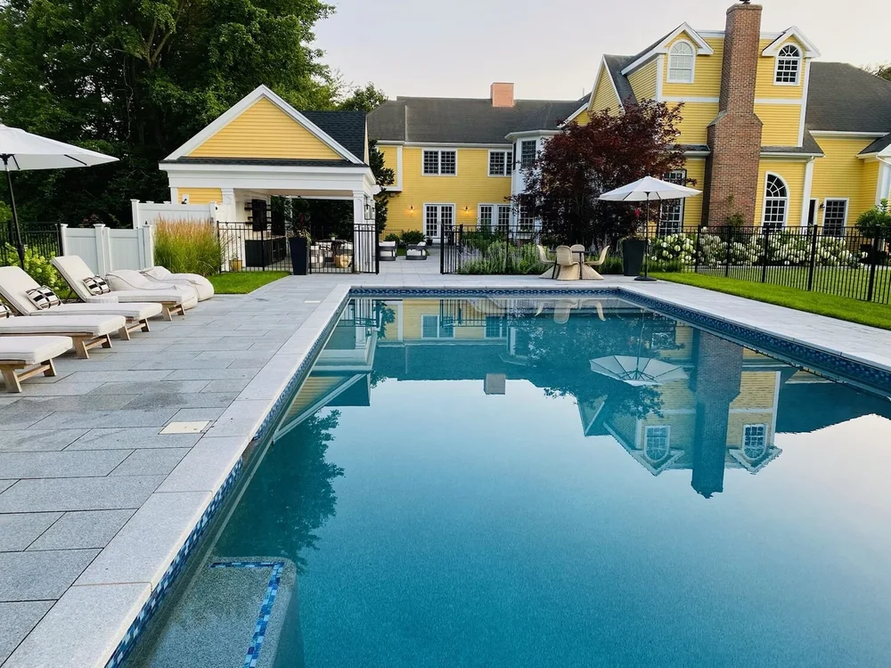 Luxury Outdoor Living with Pool, Patio & Outdoor Kitchen in Wellesley ...