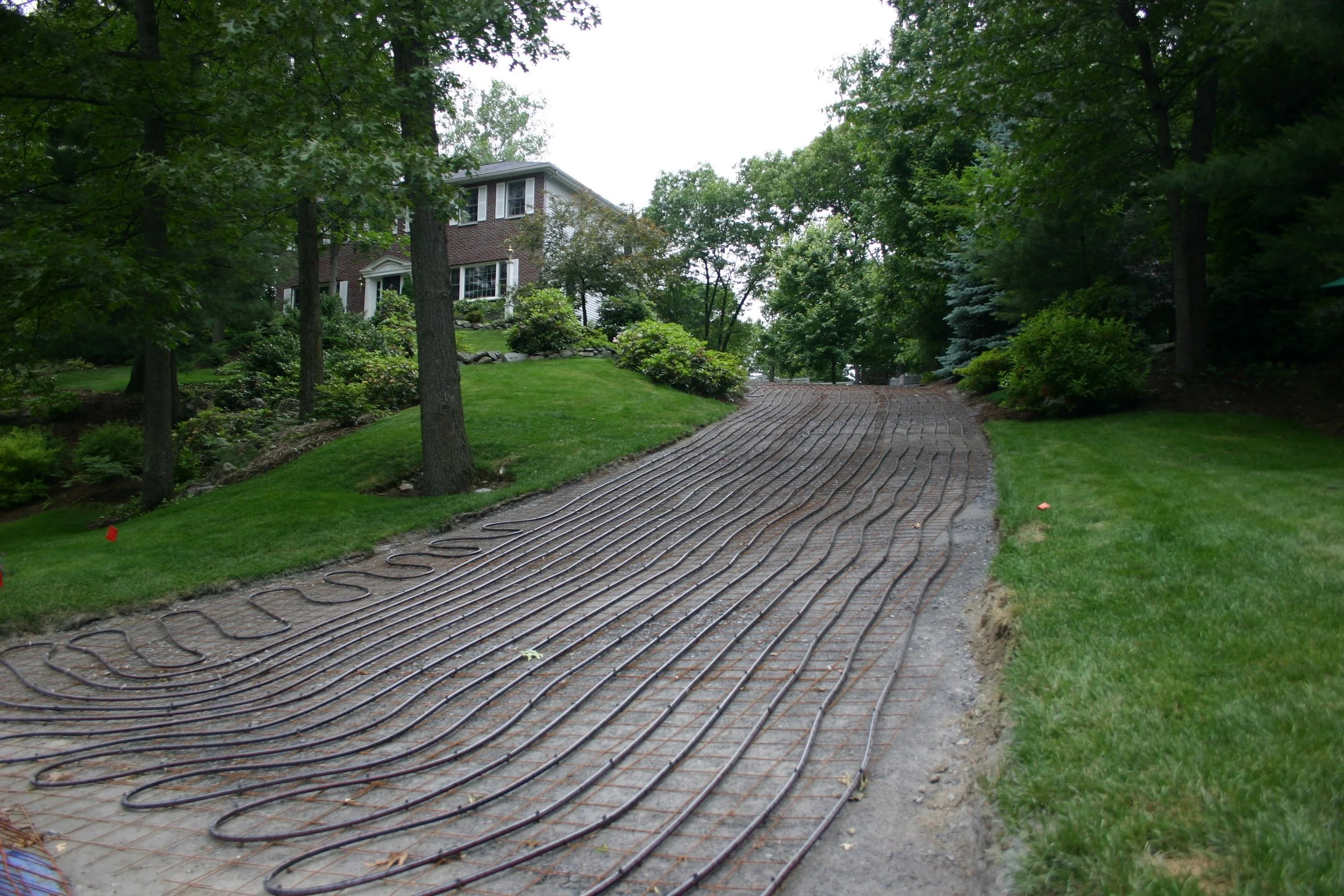 heated driveway installation