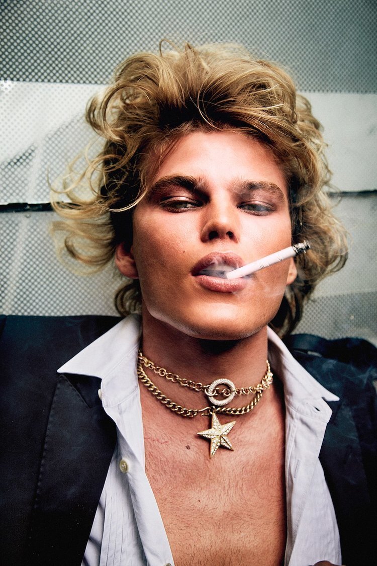 Jordan Barrett - Beautiful Faces Cover / PAPER Magazine / Adele Cany / 2017