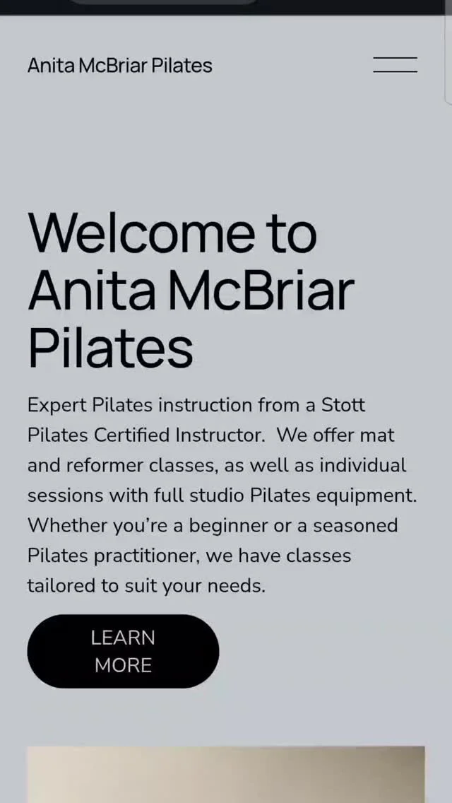 Introducing my new website
www.anitamcbriarpilates.com
A space to find out more about me and the Pilates classes I currently teach.
Hit the subscribe button to receive my newsletter about upcoming events. (Spoiler alert there's a Pilates retreat c