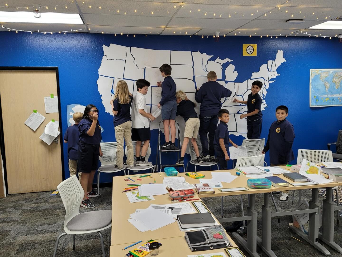 Creative minds at work! A glimpse of recent projects that combine truth, beauty, and goodness. #ClassicalChristianEducation