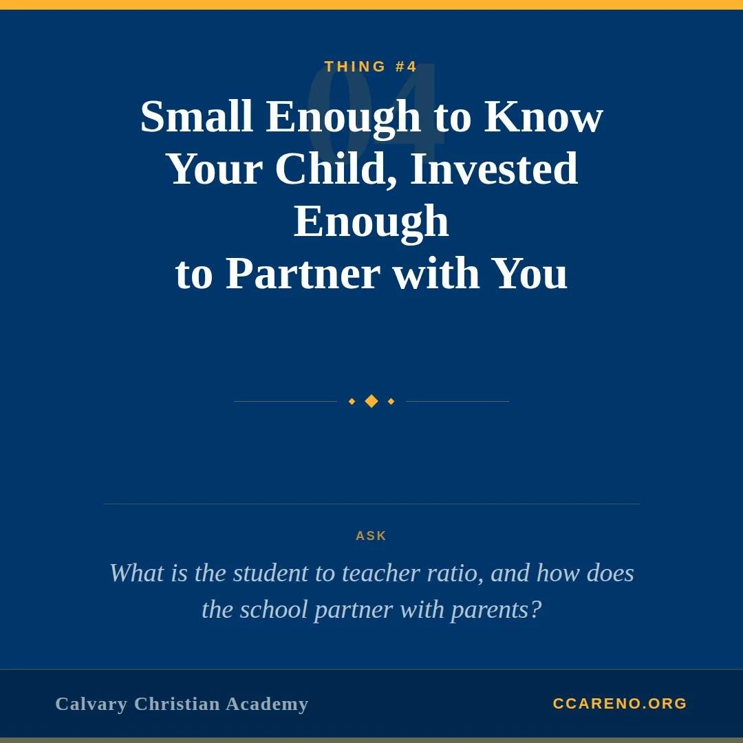 Thing #4: Small Enough to Know Your Child, Invested Enough to Partner with You

In a large classroom, it's easy for a child to fade into the background. Kids who aren't the loudest or the most disruptive can go an entire year without being truly seen