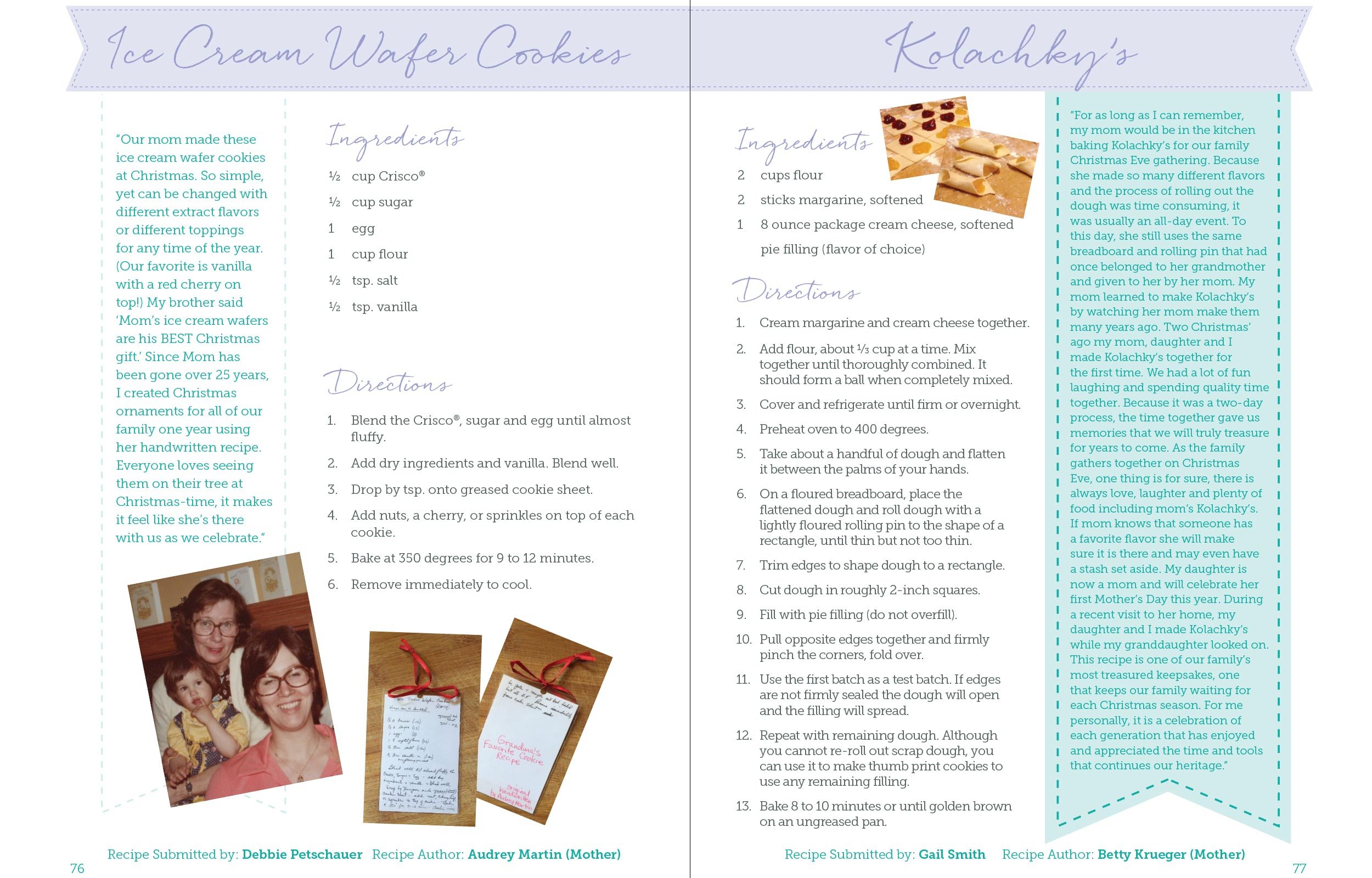cookbook
recipe pages