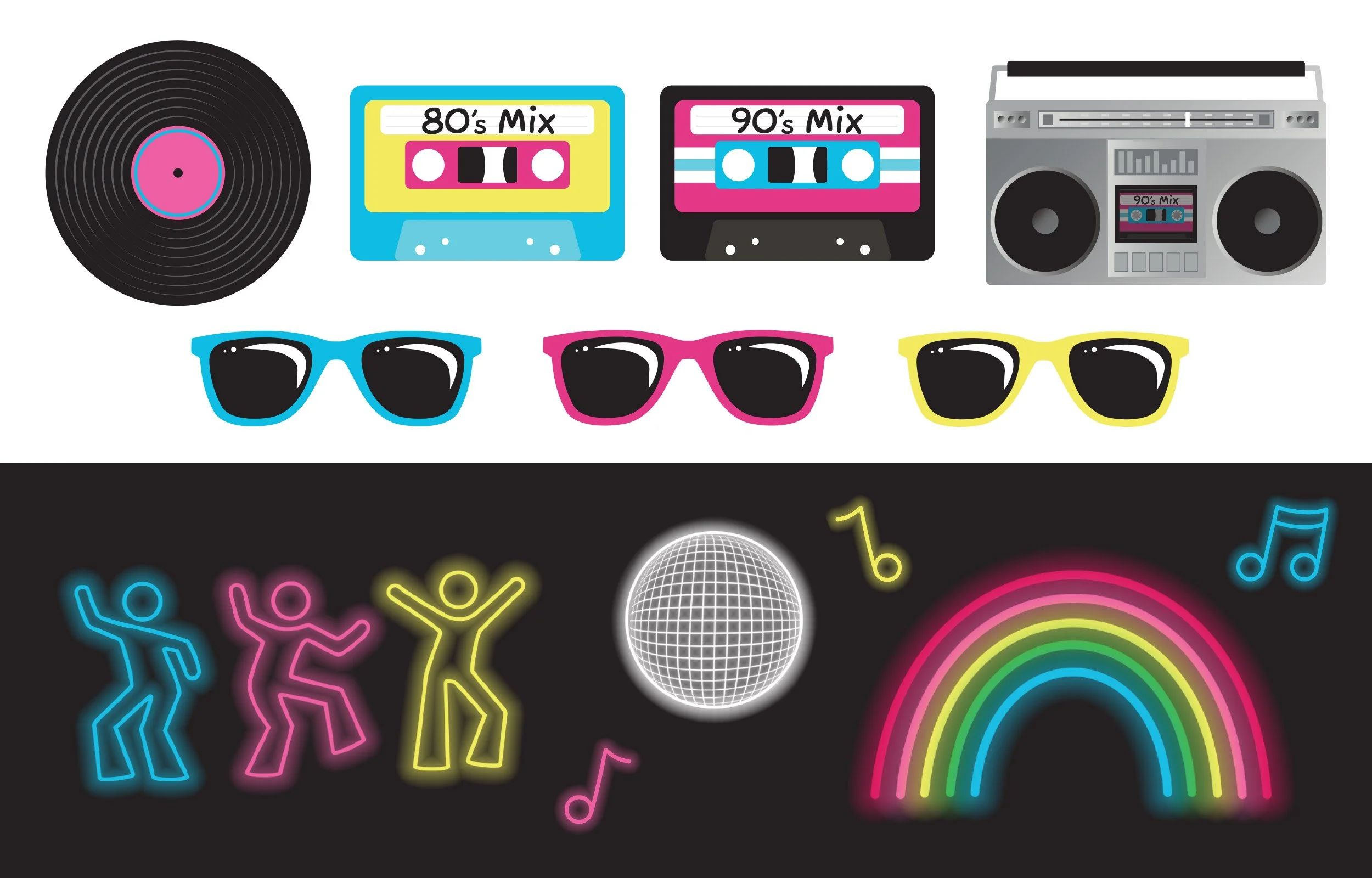 retro 80s & 90s icons