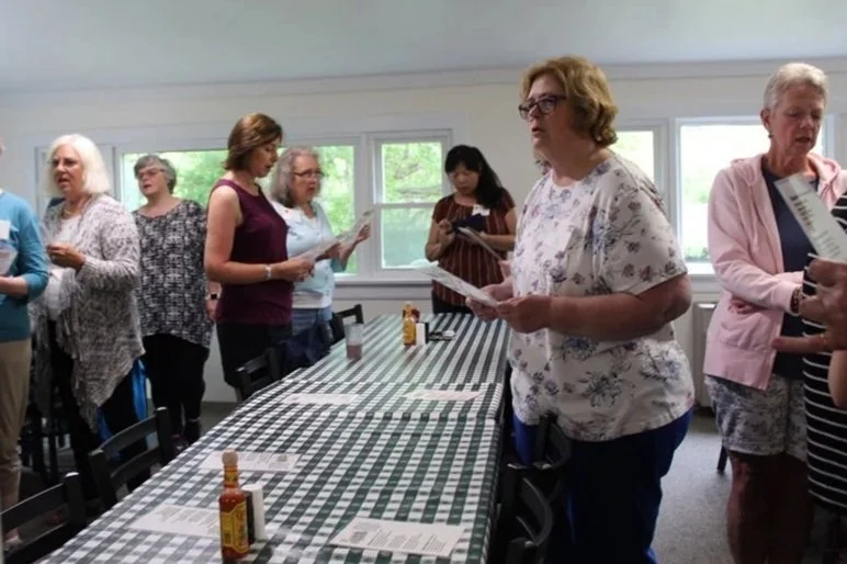 Singing grace before meals