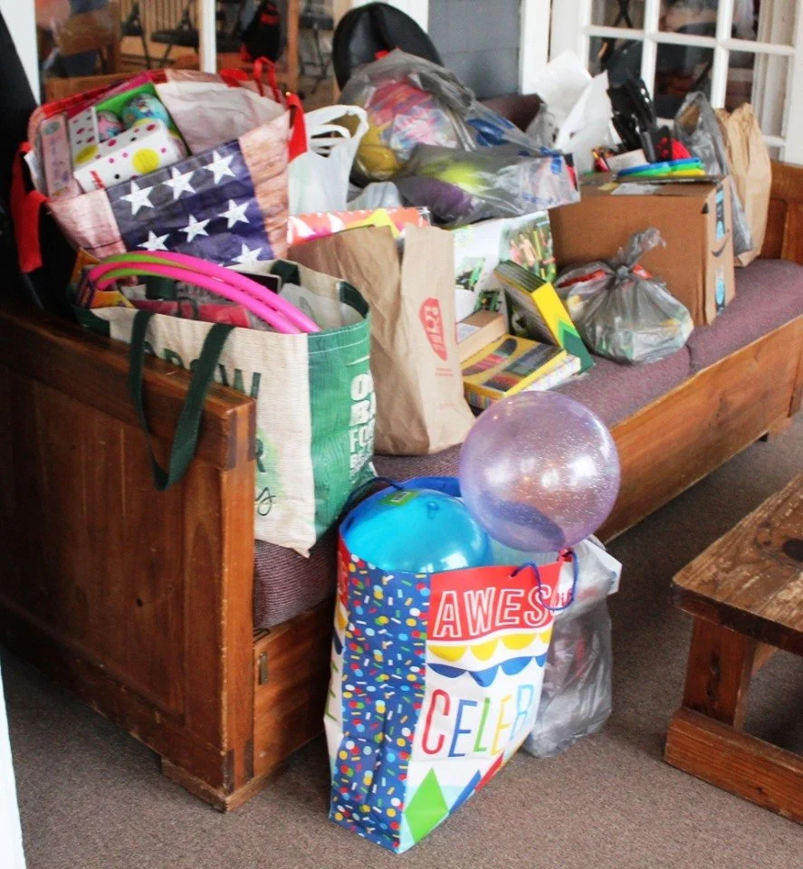 Donations collected for our yearly outreach project