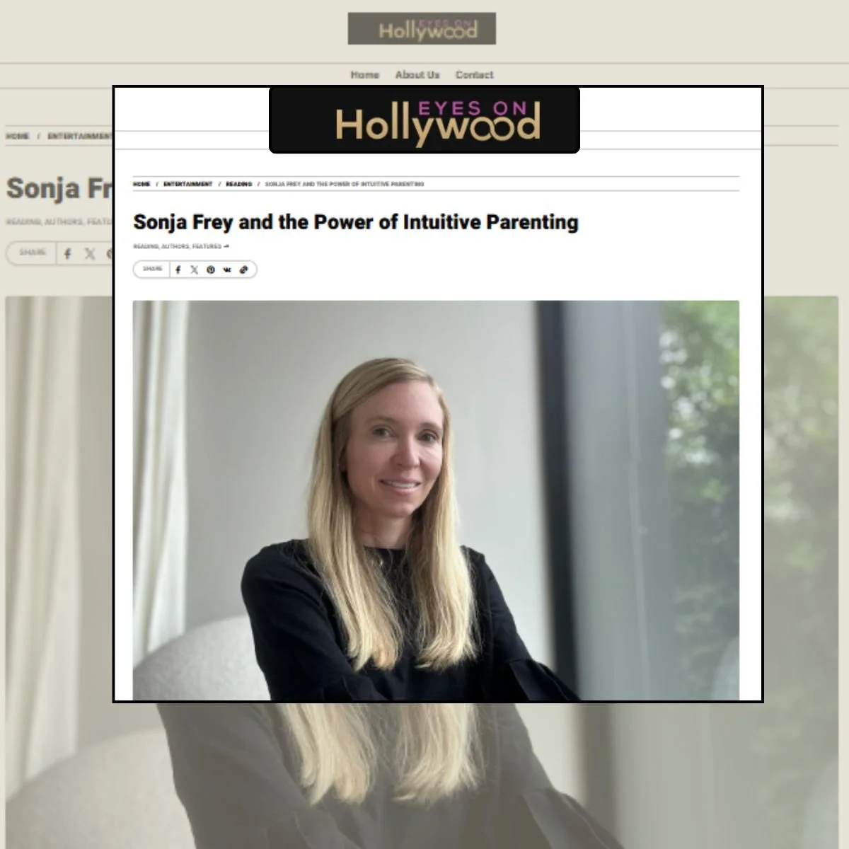 Feeling deeply honored and grateful to be featured in Eyes on Hollywood.
Sharing my thoughts on intuitive parenting, healing, and raising children with trust, connection, and authenticity means so much to me. As a mother, healer, and guide, this work