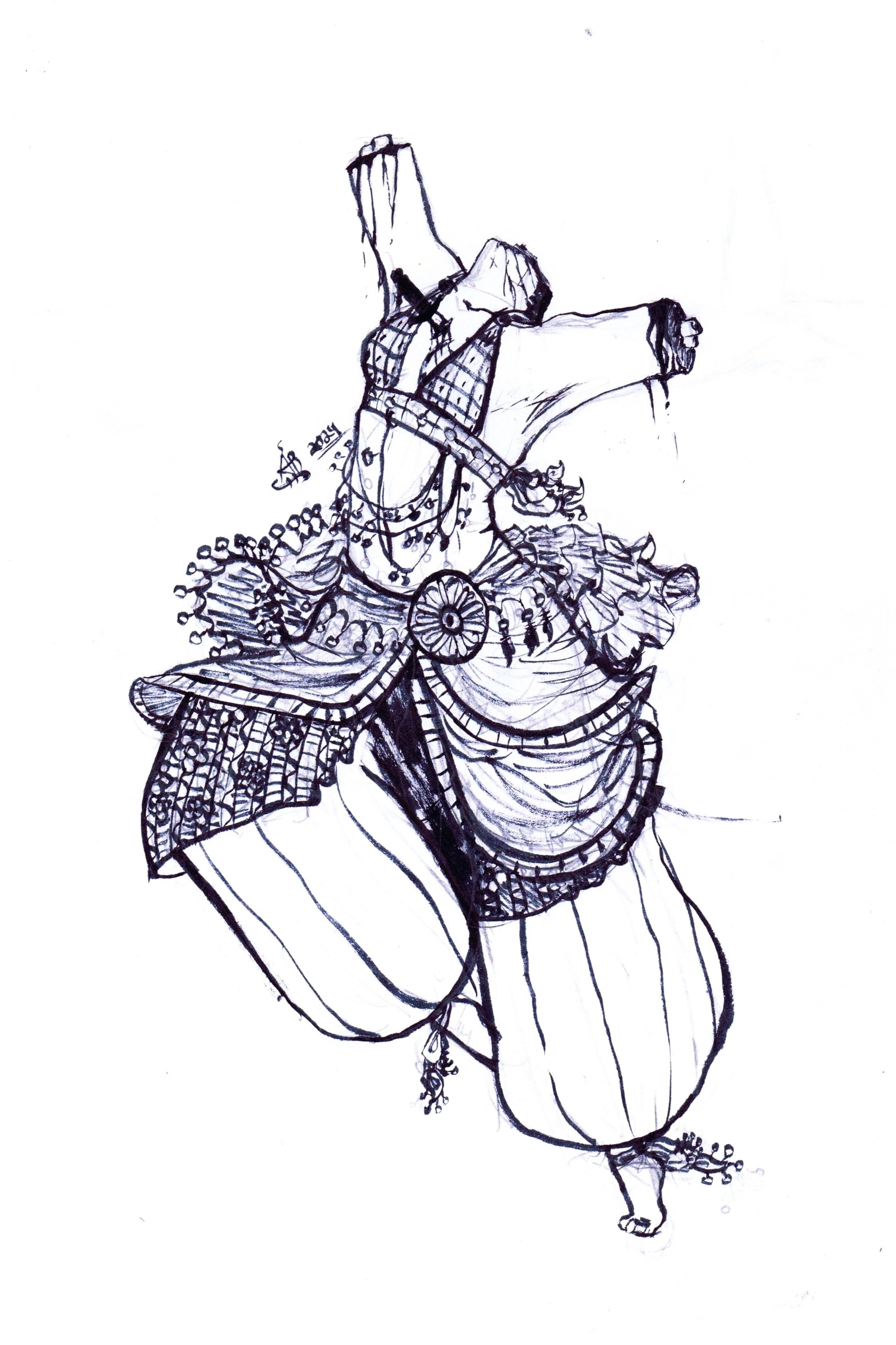 dimduck dancer sticker print drawing