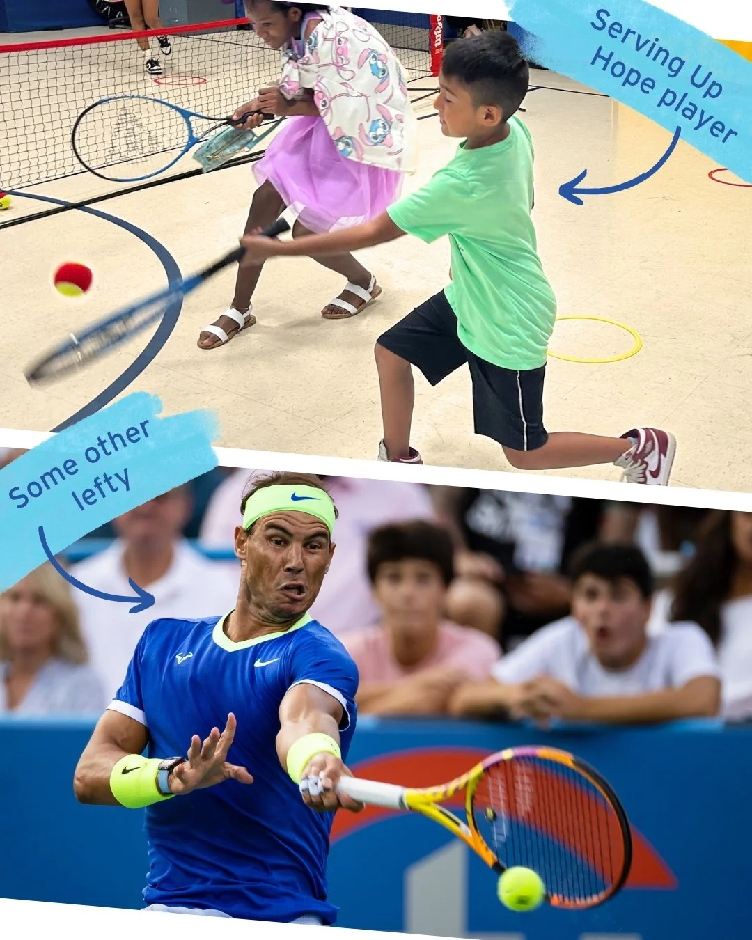 Happy International Left-Handers Day to all the southpaws out there! Whether it&rsquo;s serving an ace or swinging a racket, left-handed players bring their own unique style and flair to the game.

At Serving Up Hope, we celebrate all players&mdash;l
