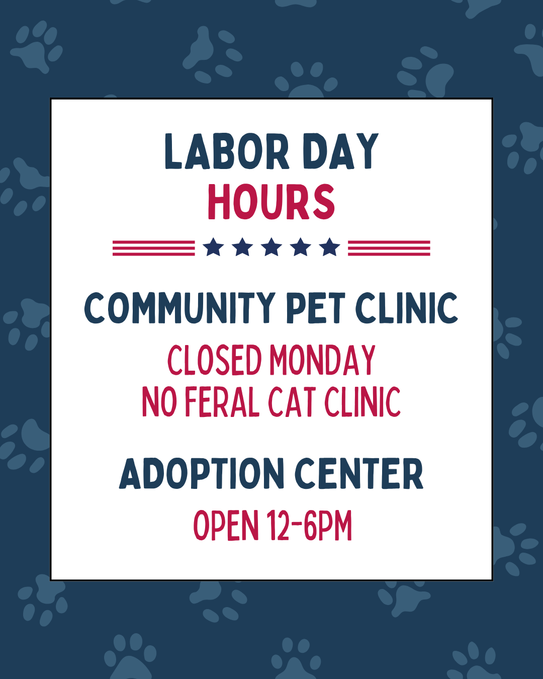 Labor Day Hours