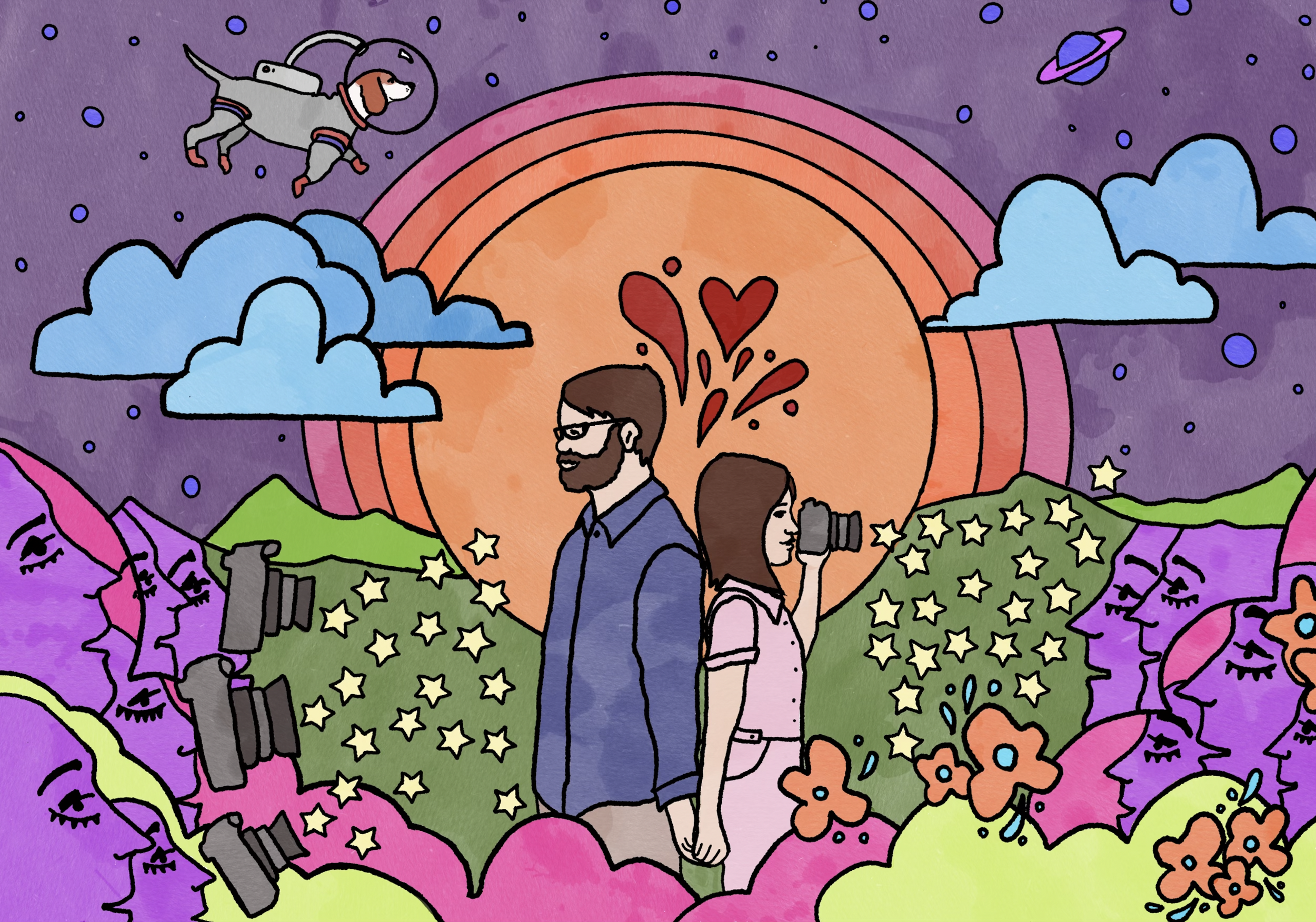 Drawing by Erica Hamilton (commissioned by Nicole Huffman), 2022