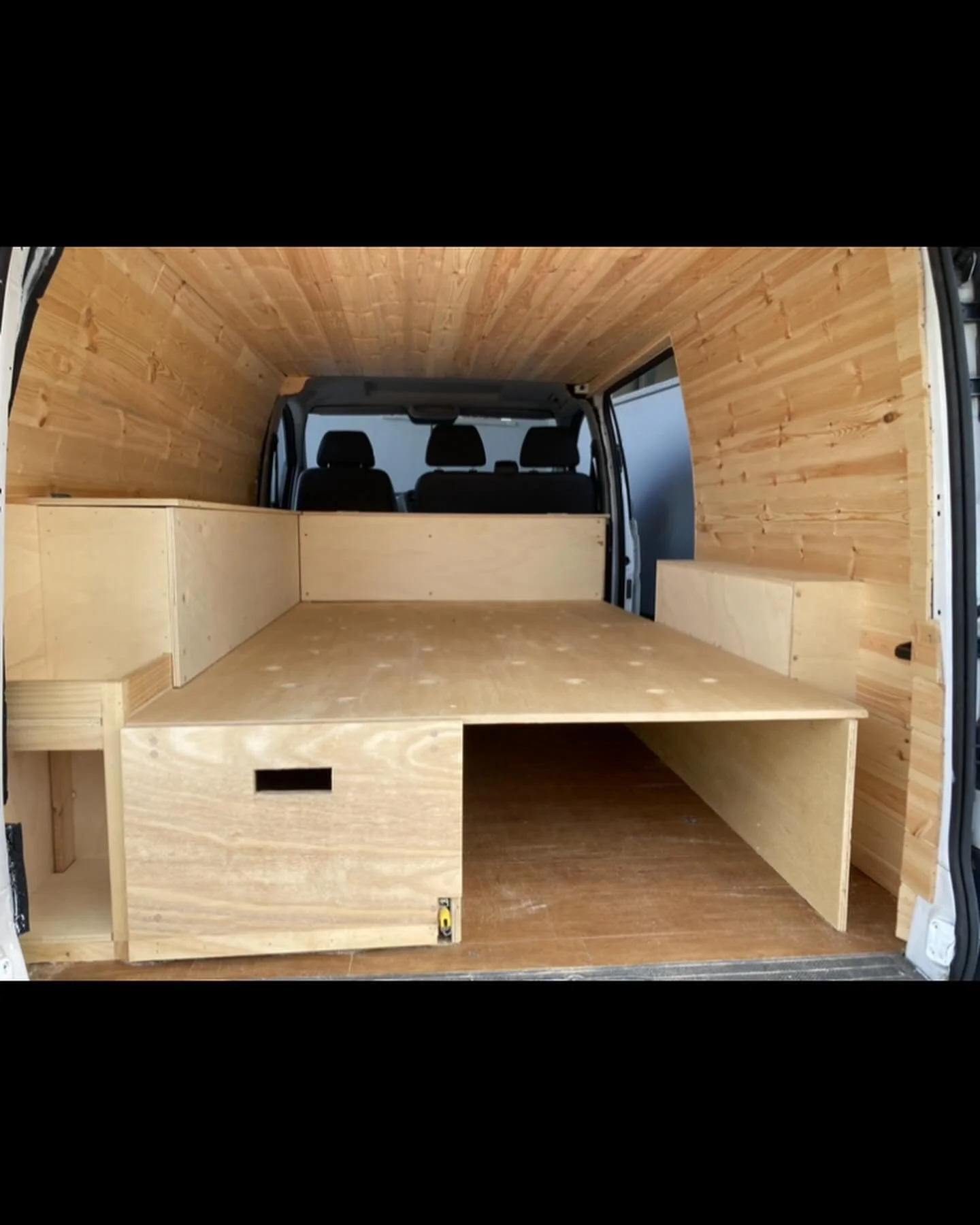 CAMPERVAN CONVERSION ⚒️: Fun project the other day. The clients worked on it a bit then realized they wanted someone to build their camper van. That&rsquo;s when I jumped in. I removed everything and started again using the materials they had plus mo