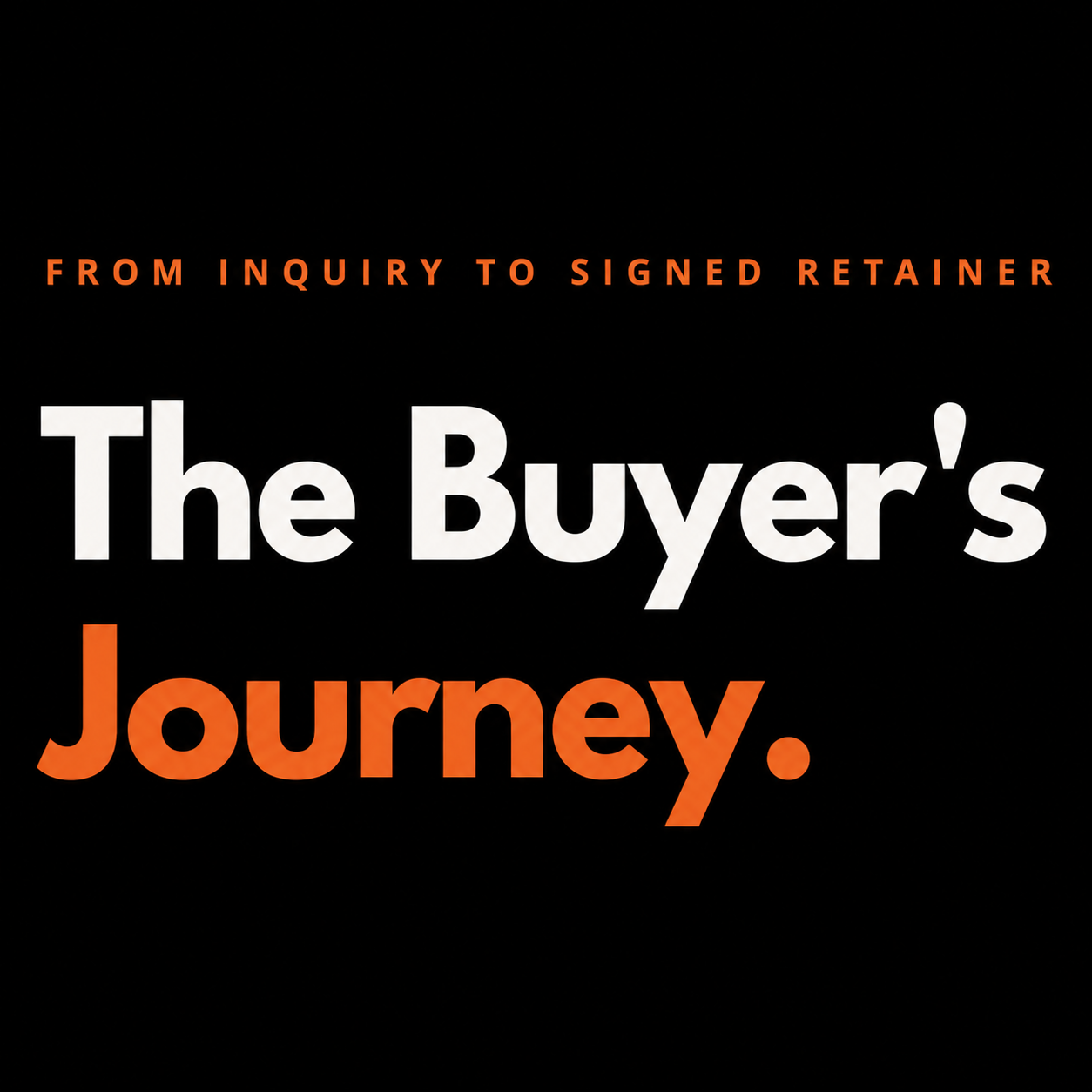 The Buyer's Journey: From Intake to Signed Retainer