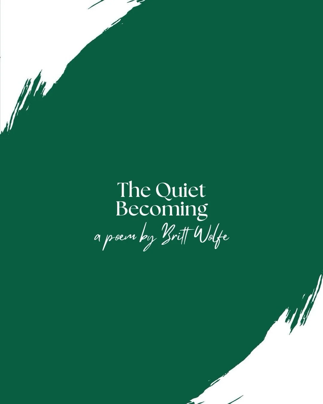 Change is rarely comfortable.

It doesn&rsquo;t ask politely. It doesn&rsquo;t wait until you feel ready. It arrives, and it rearranges things.

There is a quiet grief in becoming.

In realizing that who you were cannot come with you in the same way.