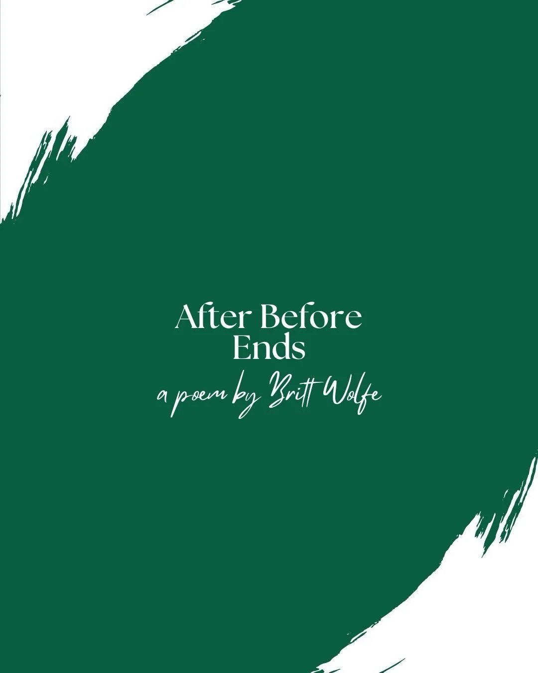 It&rsquo;s easy to believe there will be time.

Time to say the thing. Time to show up differently. Time to circle back to the people and moments that matter.

But time doesn&rsquo;t move the way we think it does.

It doesn&rsquo;t pause. It doesn&rs
