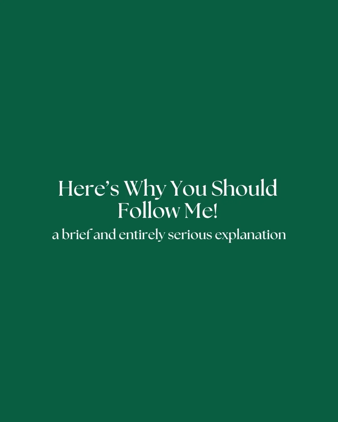 Here&rsquo;s the completely honest (and only slightly ridiculous) reason you might want to follow me.

I&rsquo;m just one indie writer in pyjamas trying to tell stories that feel like home. If you&rsquo;ve ever needed a soft place to land between the