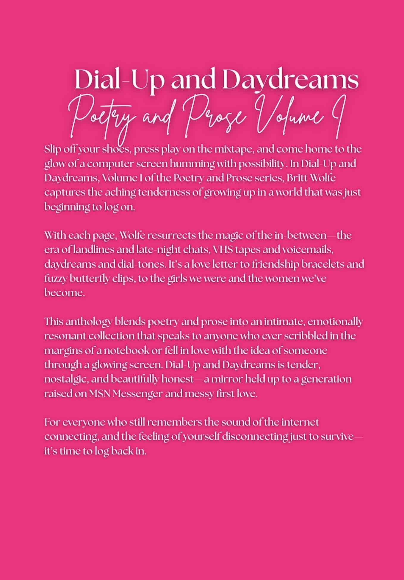 Dial Up and Daydreams Back Cover By Britt Wolfe Author.jpg