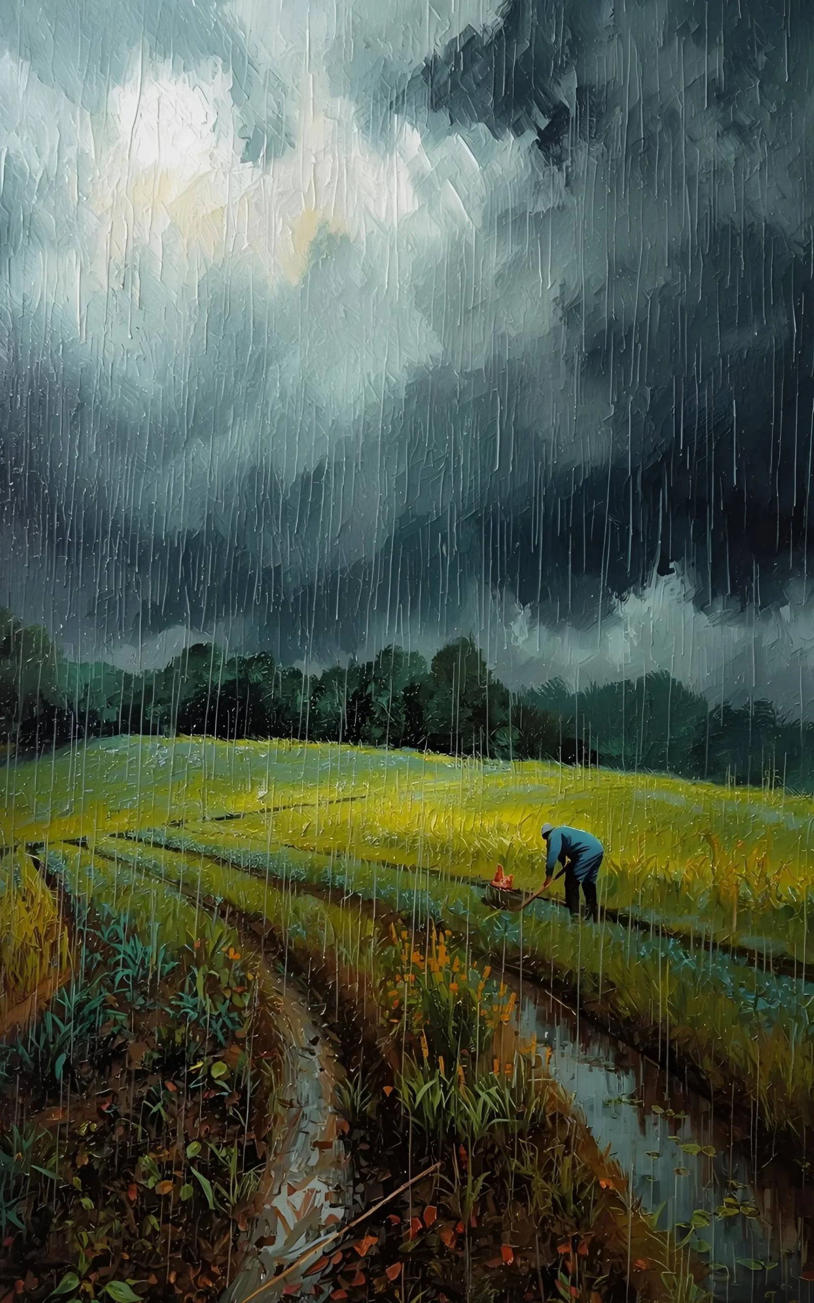 The Gardener and the Storm poem by BRITT WOLFE author