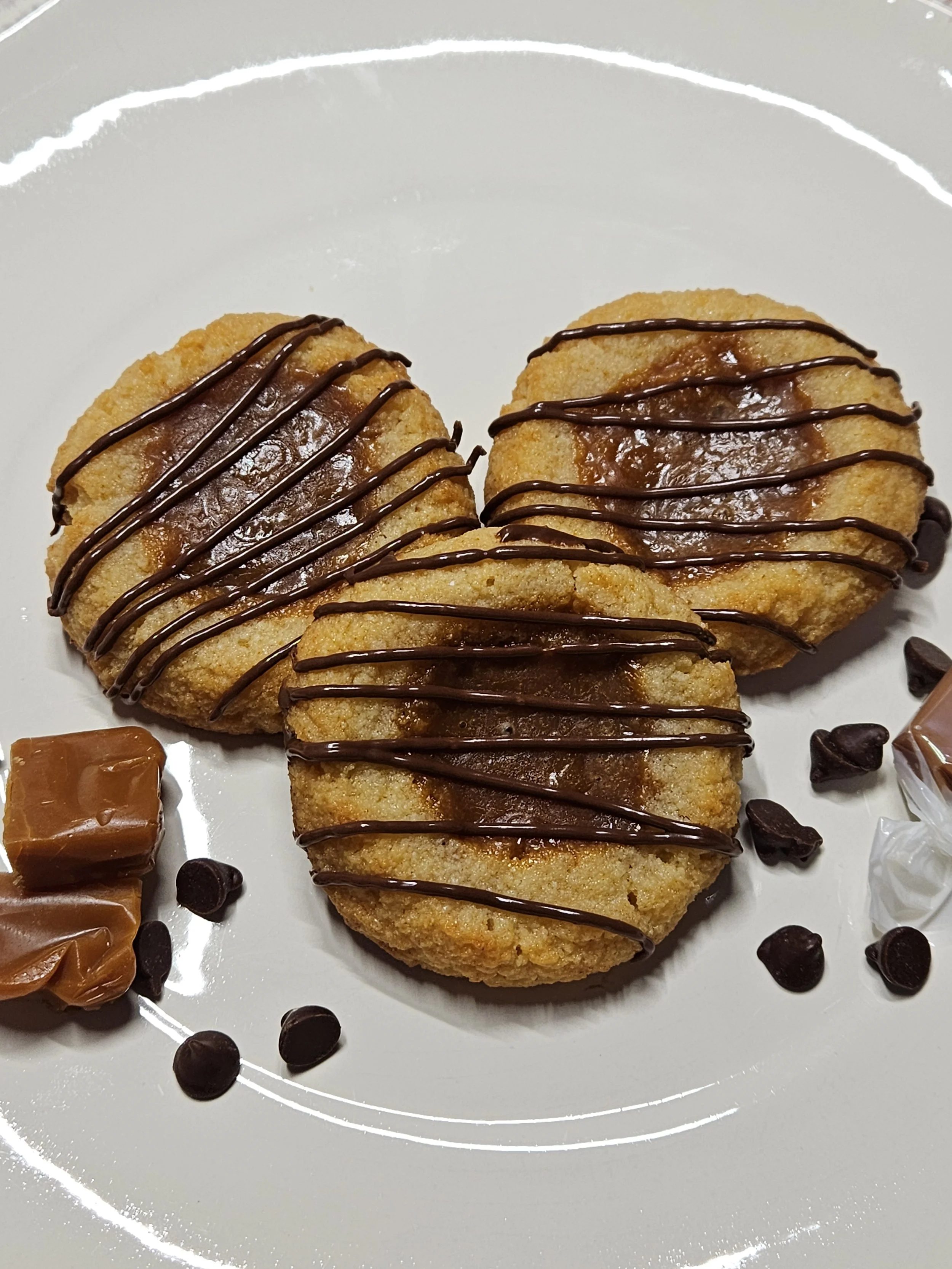 Pot of Gold Thumbprints (Caramel Chocolate Drizzle) (3 pc)