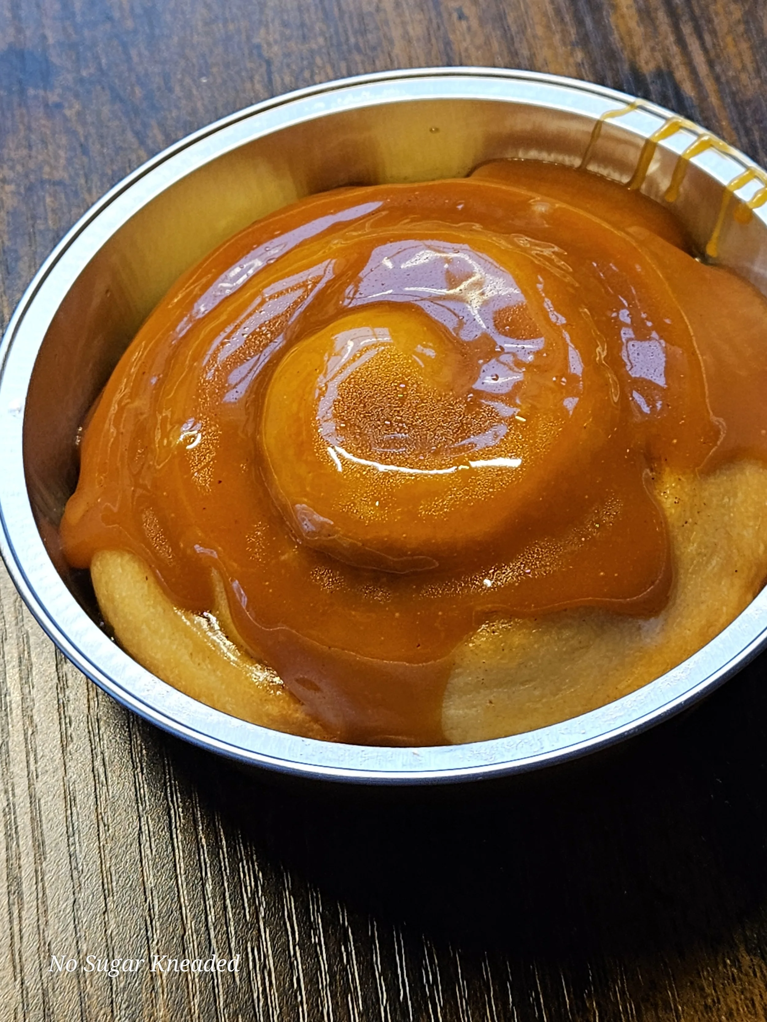 Low-Carb Sourdough Caramel Apple Roll, Single