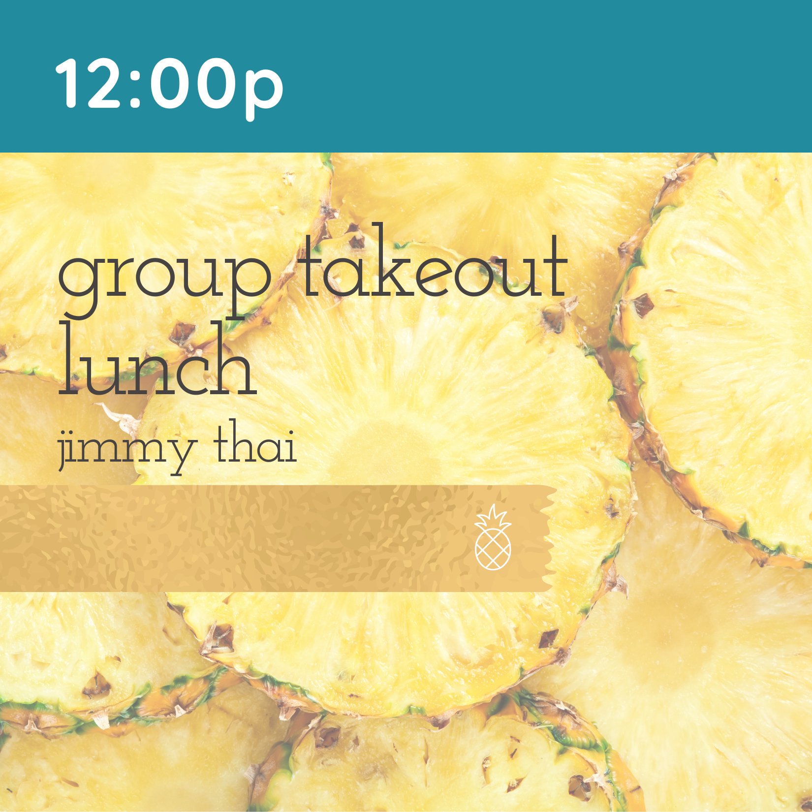Group Takeout Lunch