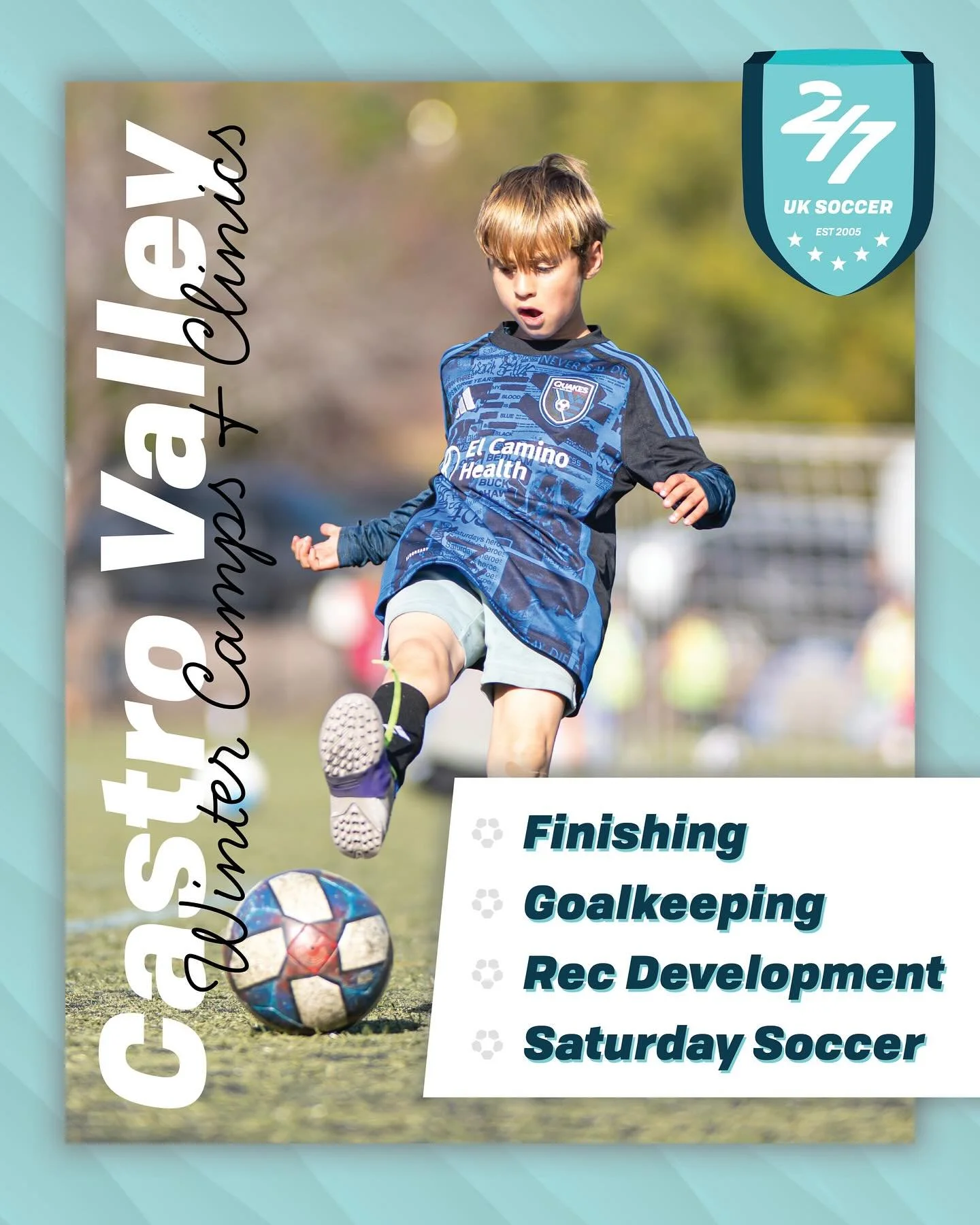 ⚽️ WINTER CAMPS & CLINICS — CASTRO VALLEY! ❄️
Our Winter 2025–26 training lineup is now live! Whether your player is new to soccer or ready to take their skills to the next level, we’ve got a perfect program waiting. 💪
📍 Loc