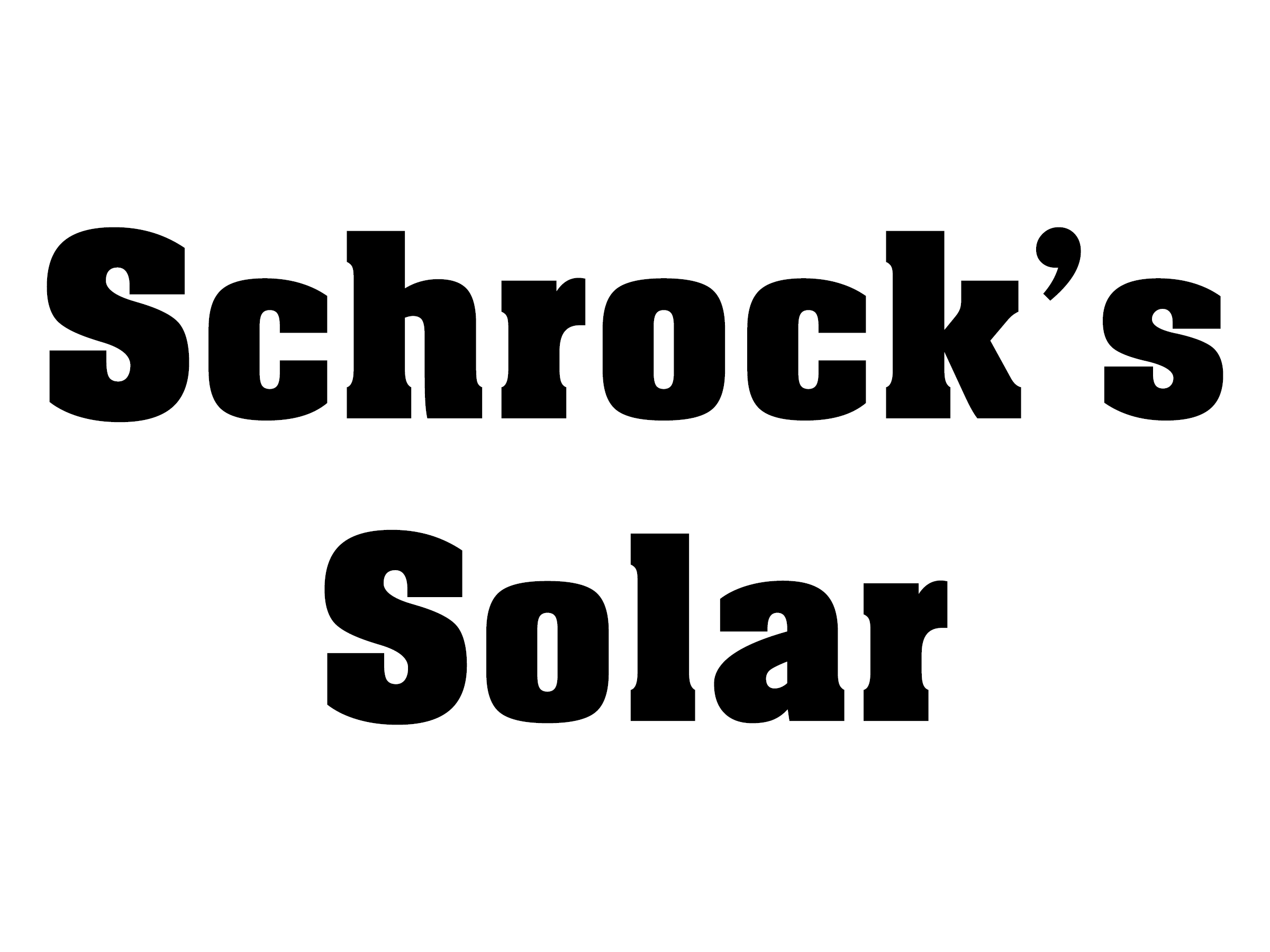 Schrock's Solar