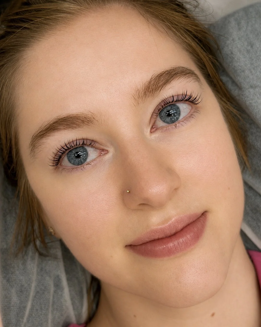Korean lash lift and tint result in San Diego
