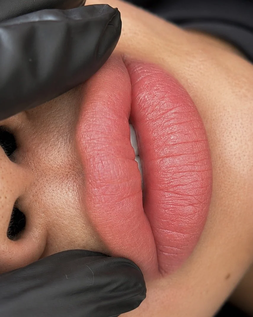 Natural Lip Blush in San Diego by Thao SD Brow & Lash, featuring soft, even color and beautifully defined lips.