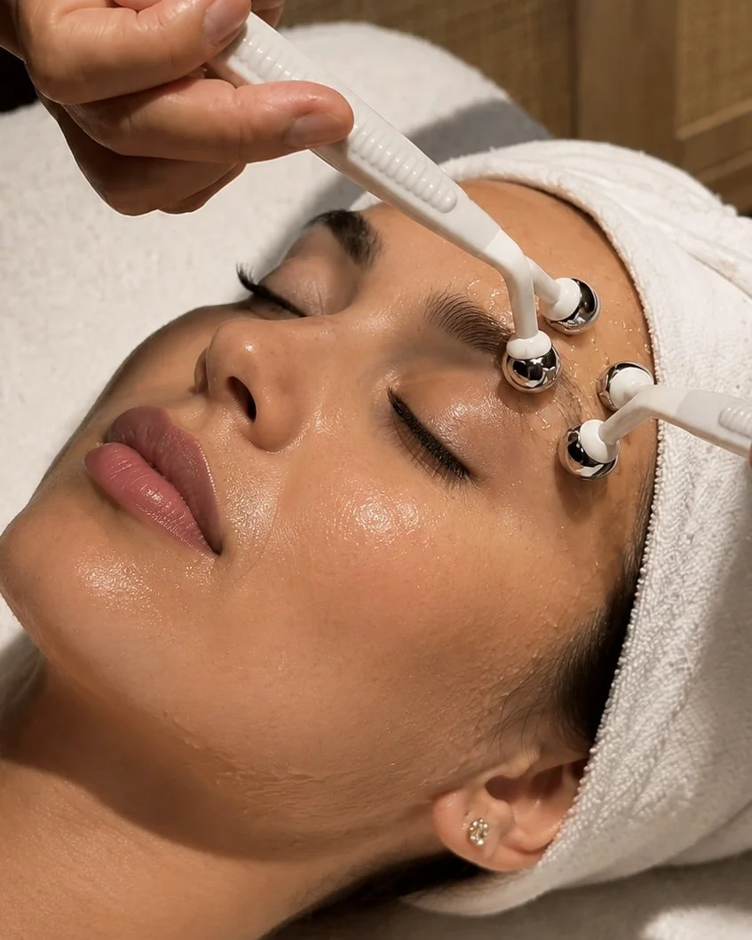 Microcurrent facial treatment for lifting and firming at Thao SD Brow & Lash in San Diego