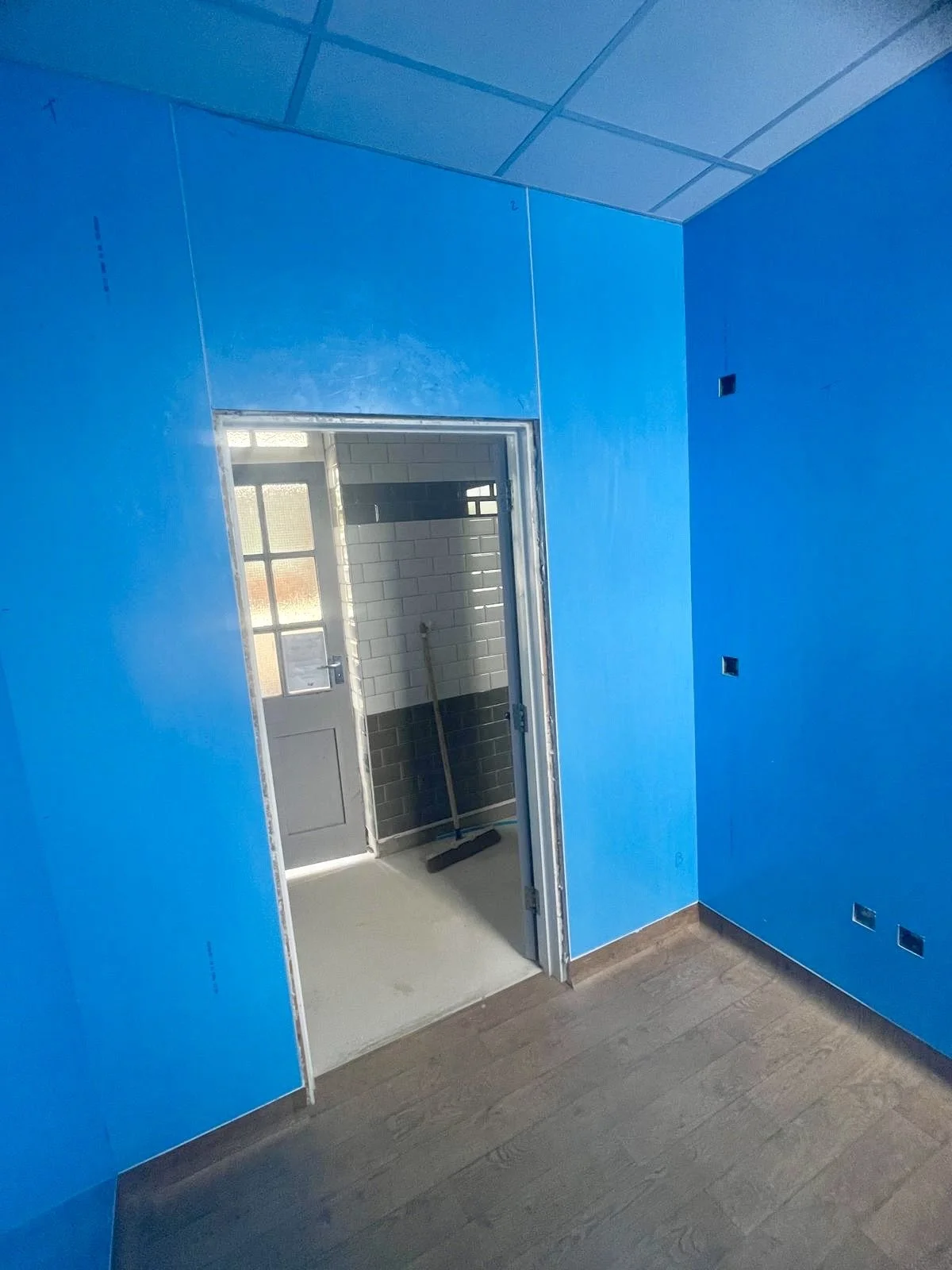 Installation of hard wearing hygienic wall cladding, at Whitstable Railway Station in Kent, installed by Cladify.