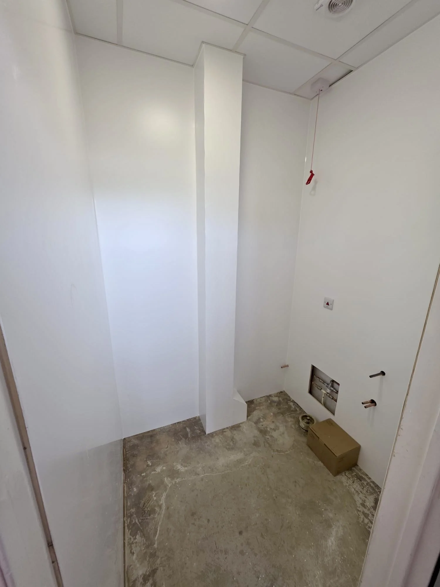 Installation of hard wearing hygienic wall cladding, at Sevenoaks Railway Station in Kent, installed by Cladify.