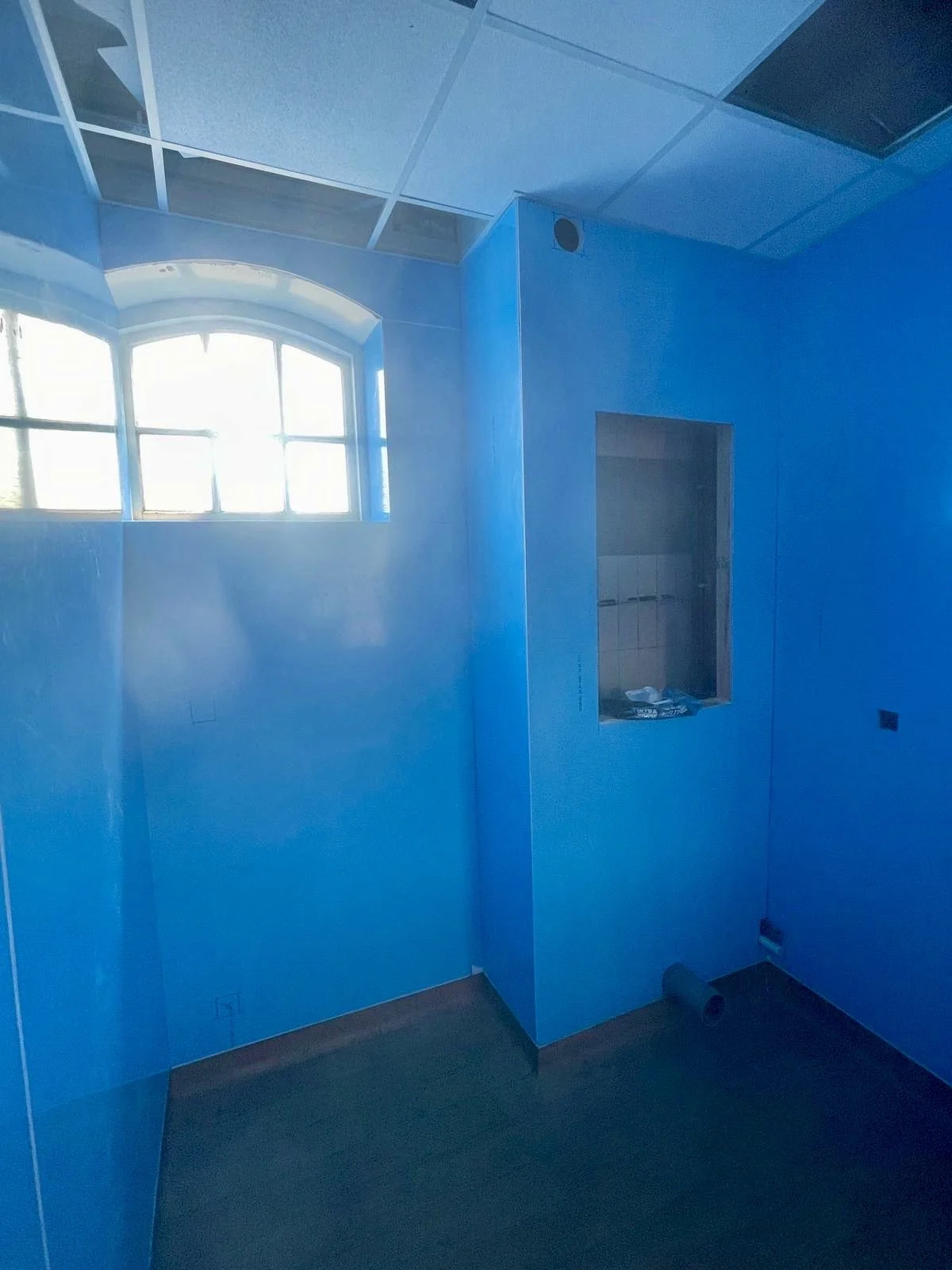 Installation of hard wearing hygienic wall cladding, at Whitstable Railway Station in Kent, installed by Cladify.
