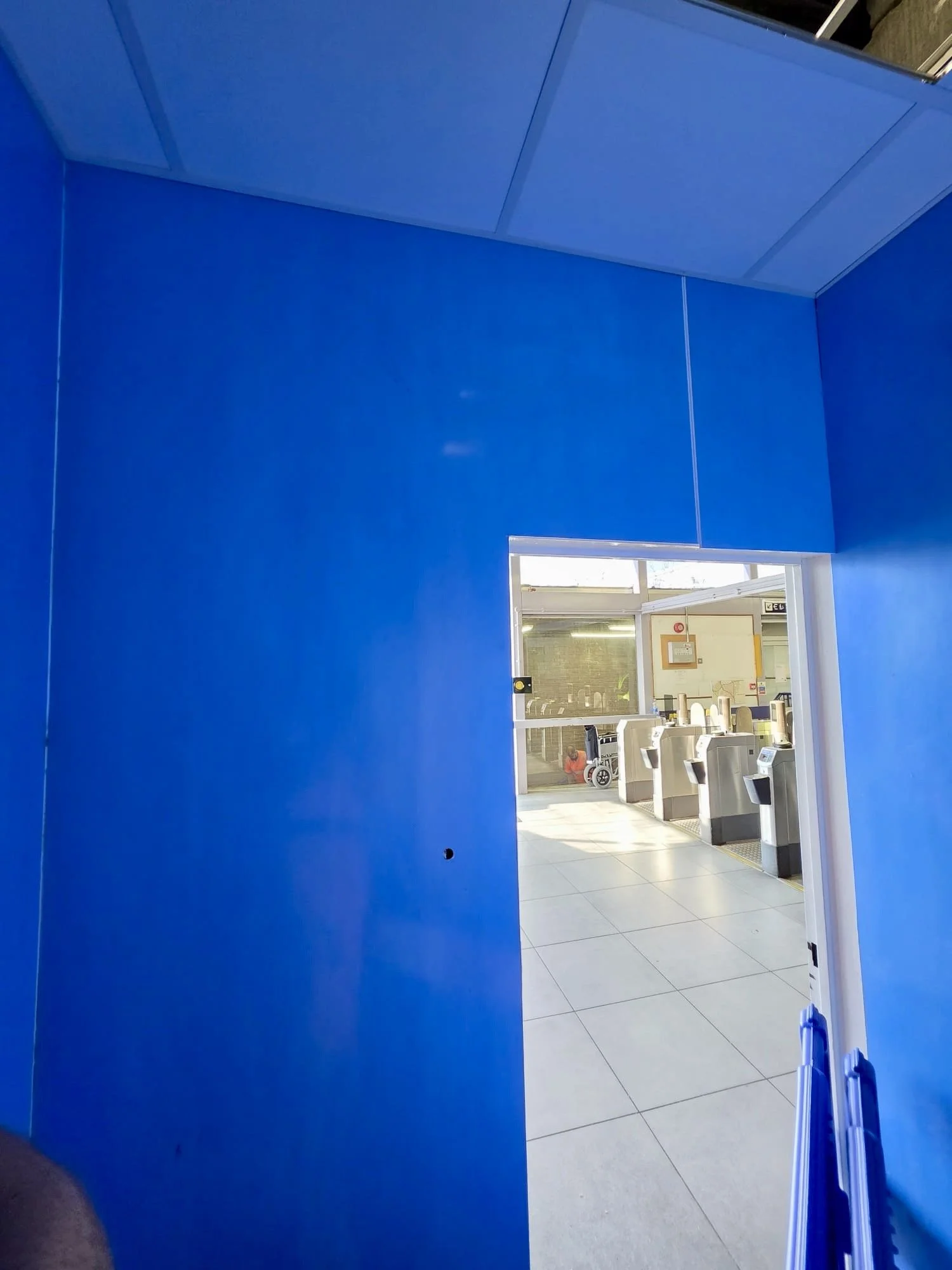 Bioclad hygienic wall cladding installed in a Railway Station in Kent