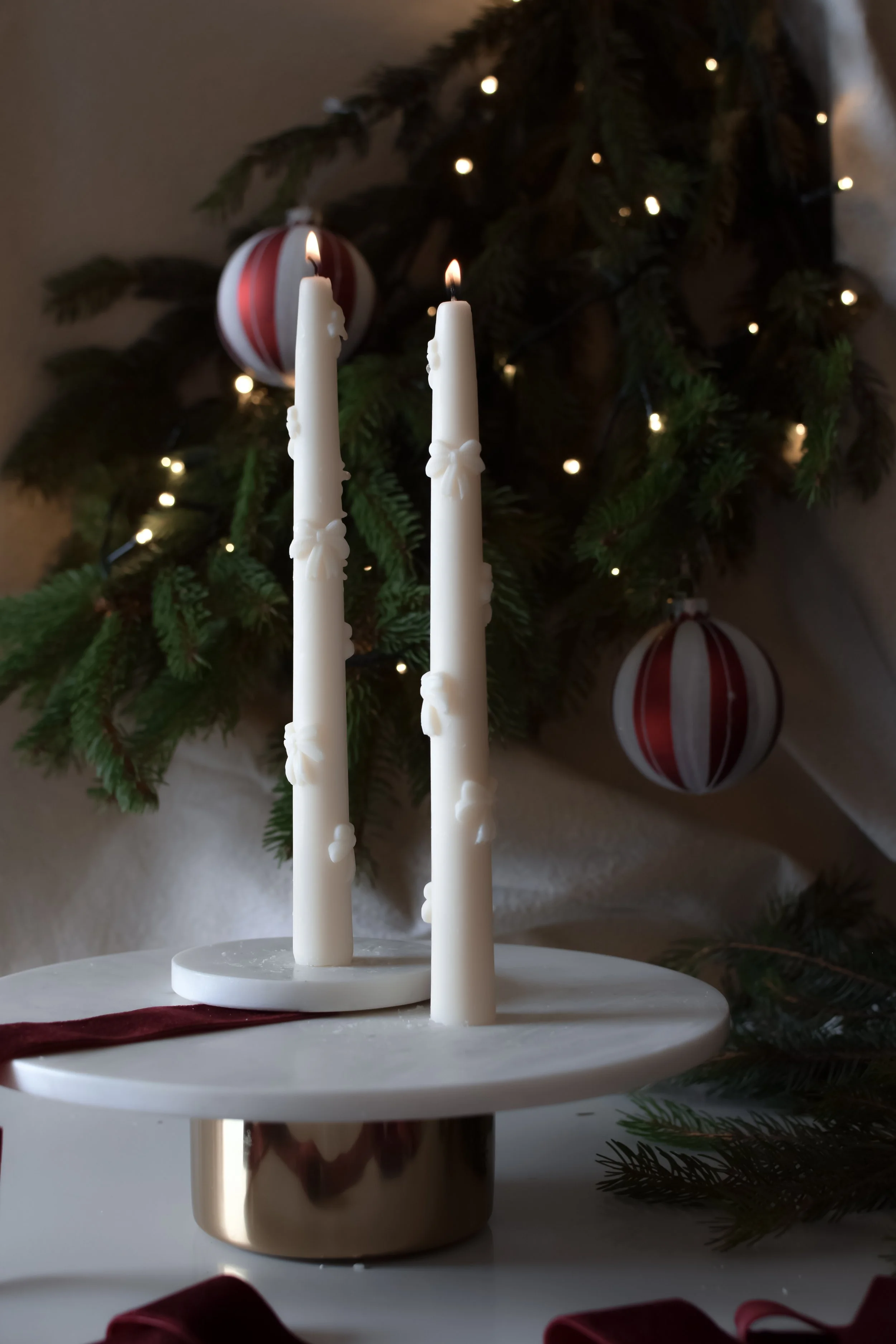 christmas bow taper