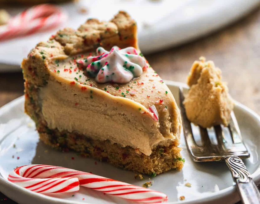 White Chocolate Candy Cane Pie