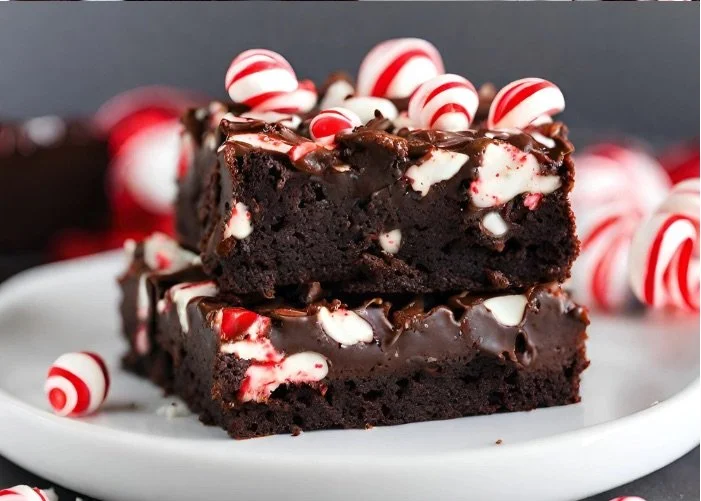 Peppermint Bark Brownies