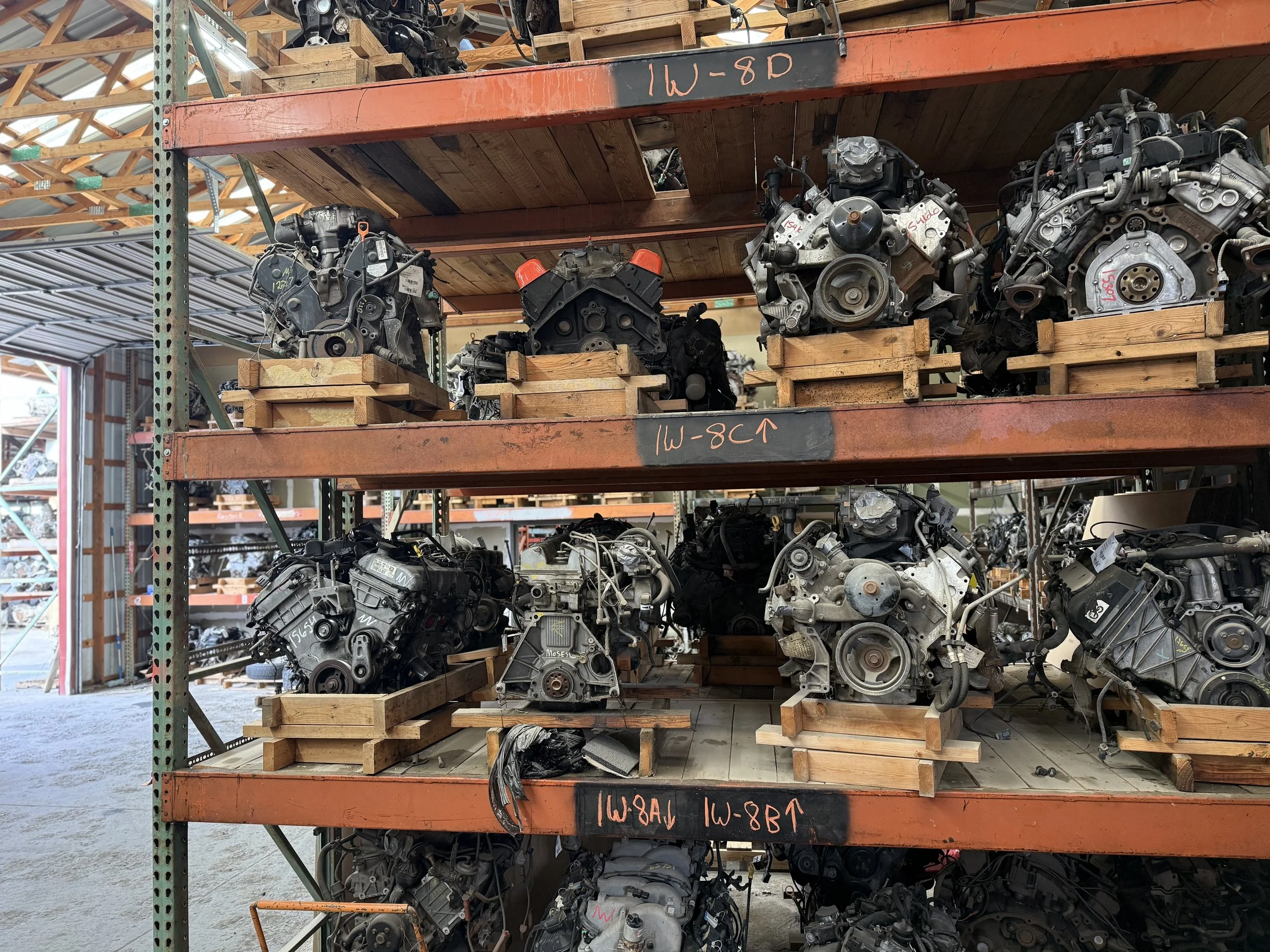 North Verde Auto Salvage has hundreds of tested and inspected quality used engines in stock