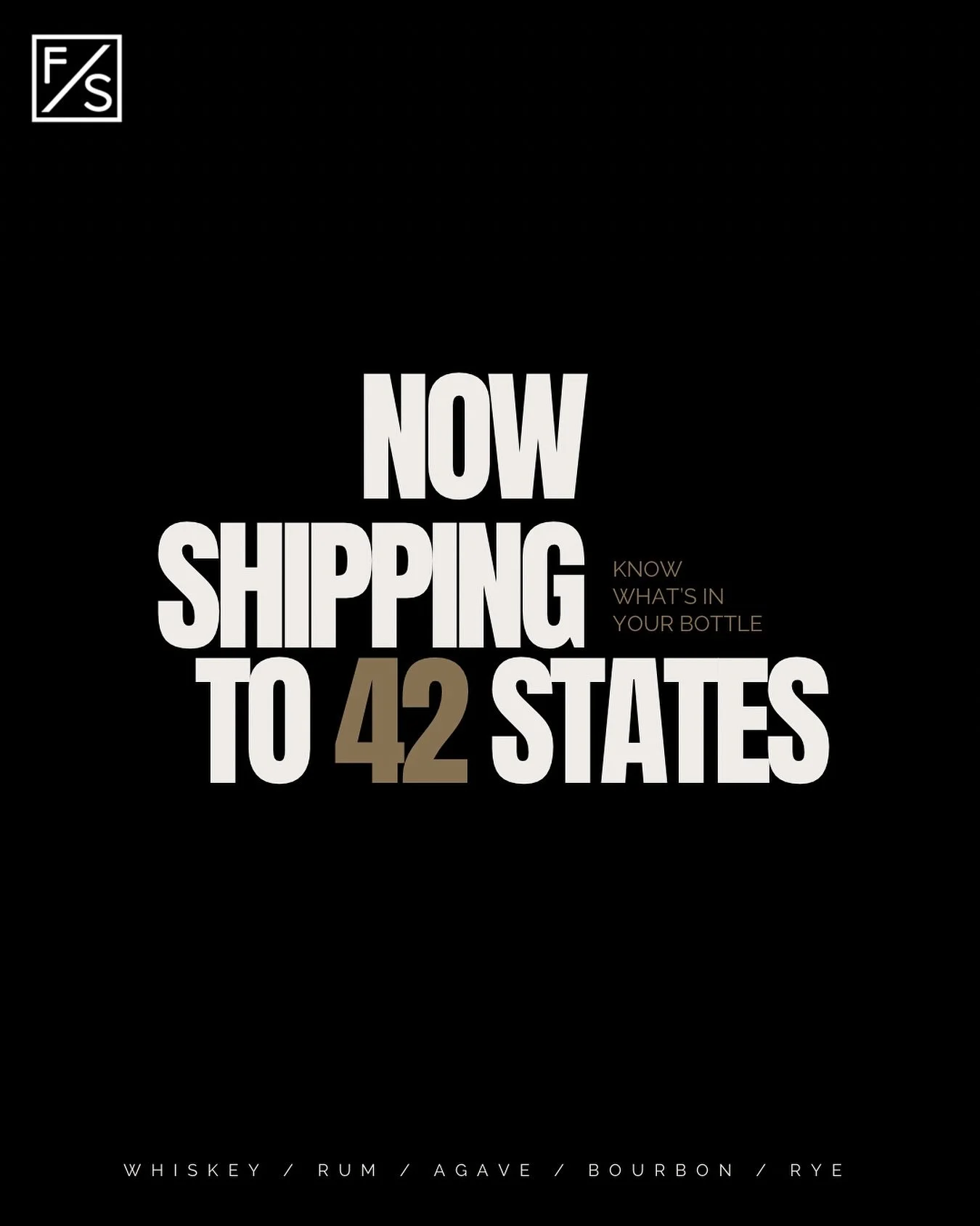You read that right, Forward/Slash spirits are now available to ship across 42 states 🇺🇸

From our rum to our agave, whiskey to rye, we have a handful of spirits to launch and plan to keep adding to. Head to our website and click &ldquo;shop&rdquo;