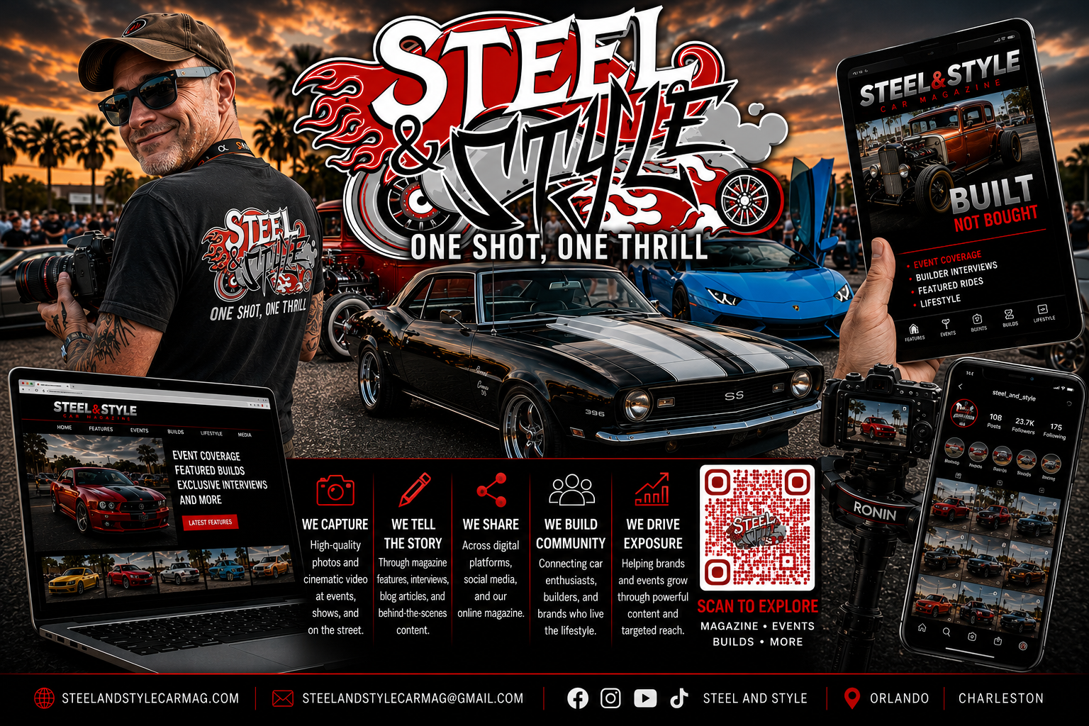 Steel and Style Services with QR code