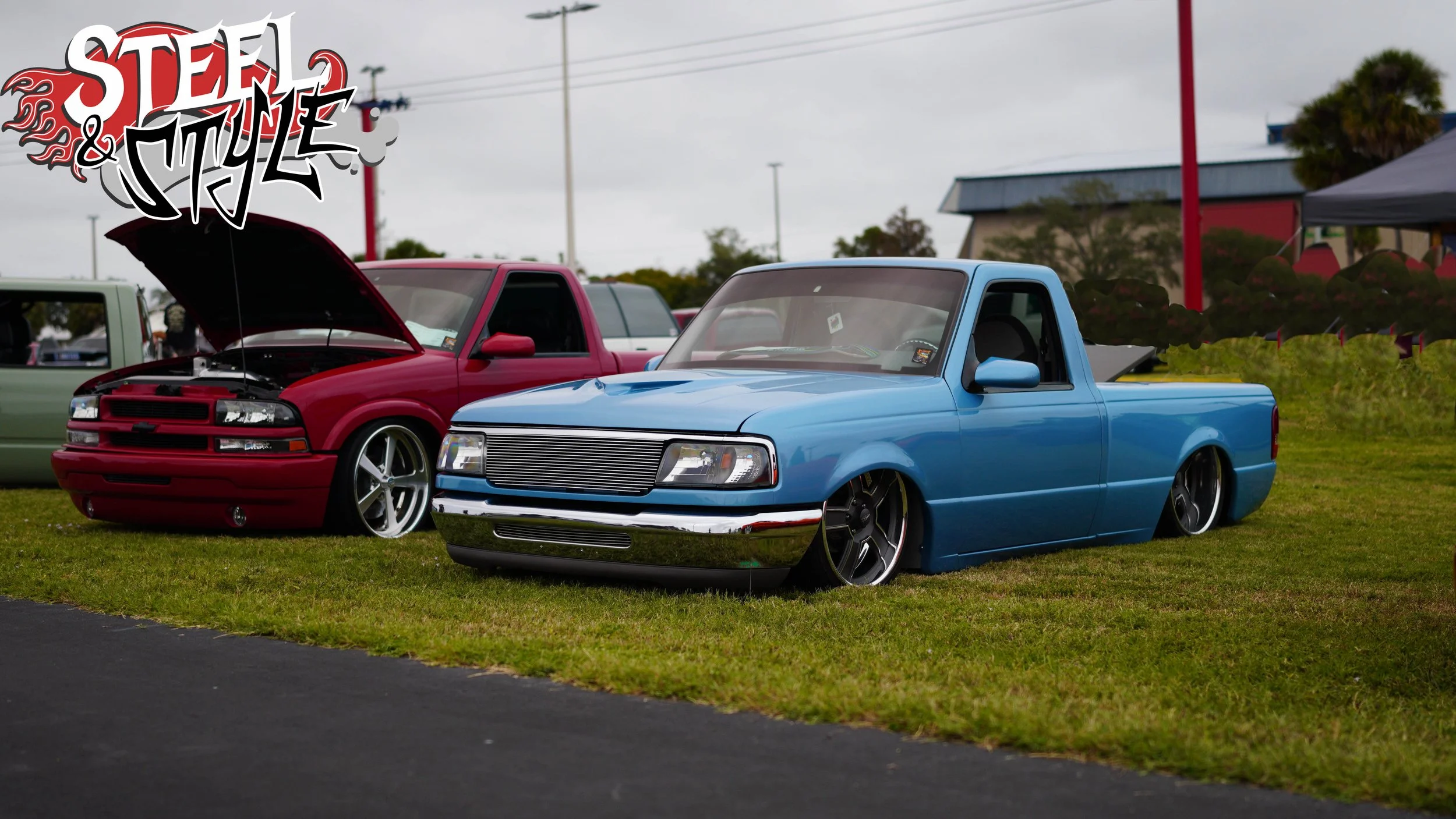 Light Blue Mazda Mini truck at Slamfest October 2025-1.JPG