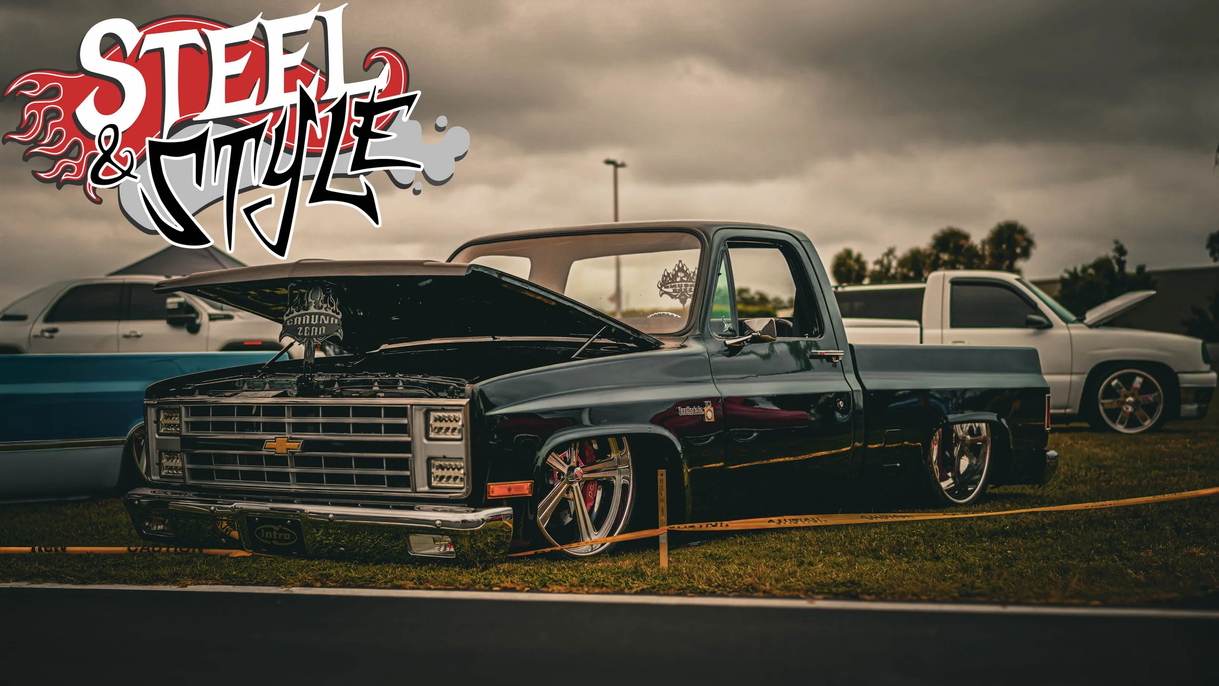 Dark Green Chevy Square Body Truck at Slamfest October 2025-1.JPG