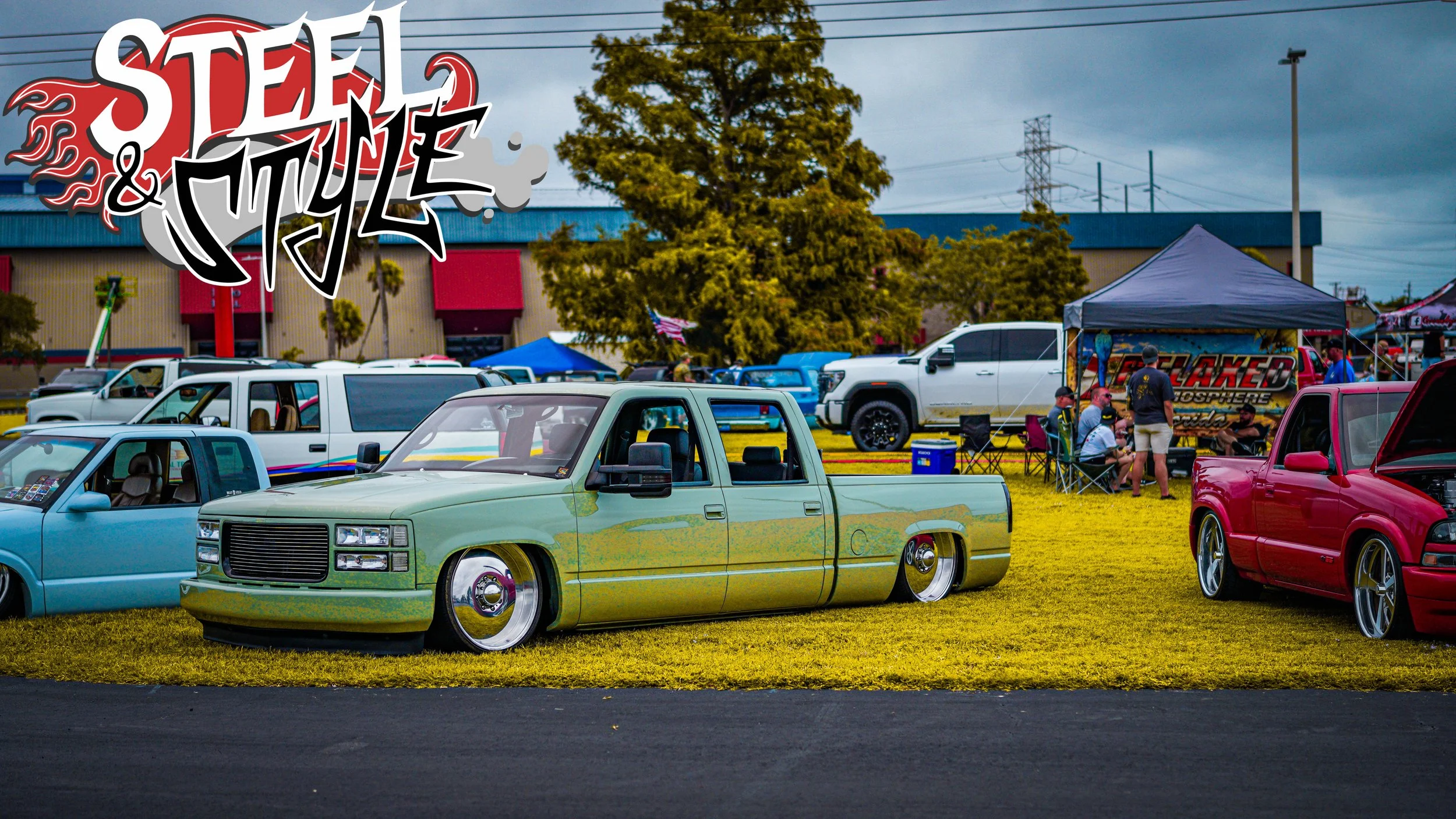 Slammend Green Chevy Relaxed Atmosphere at Slamfest October 2025-1.JPG