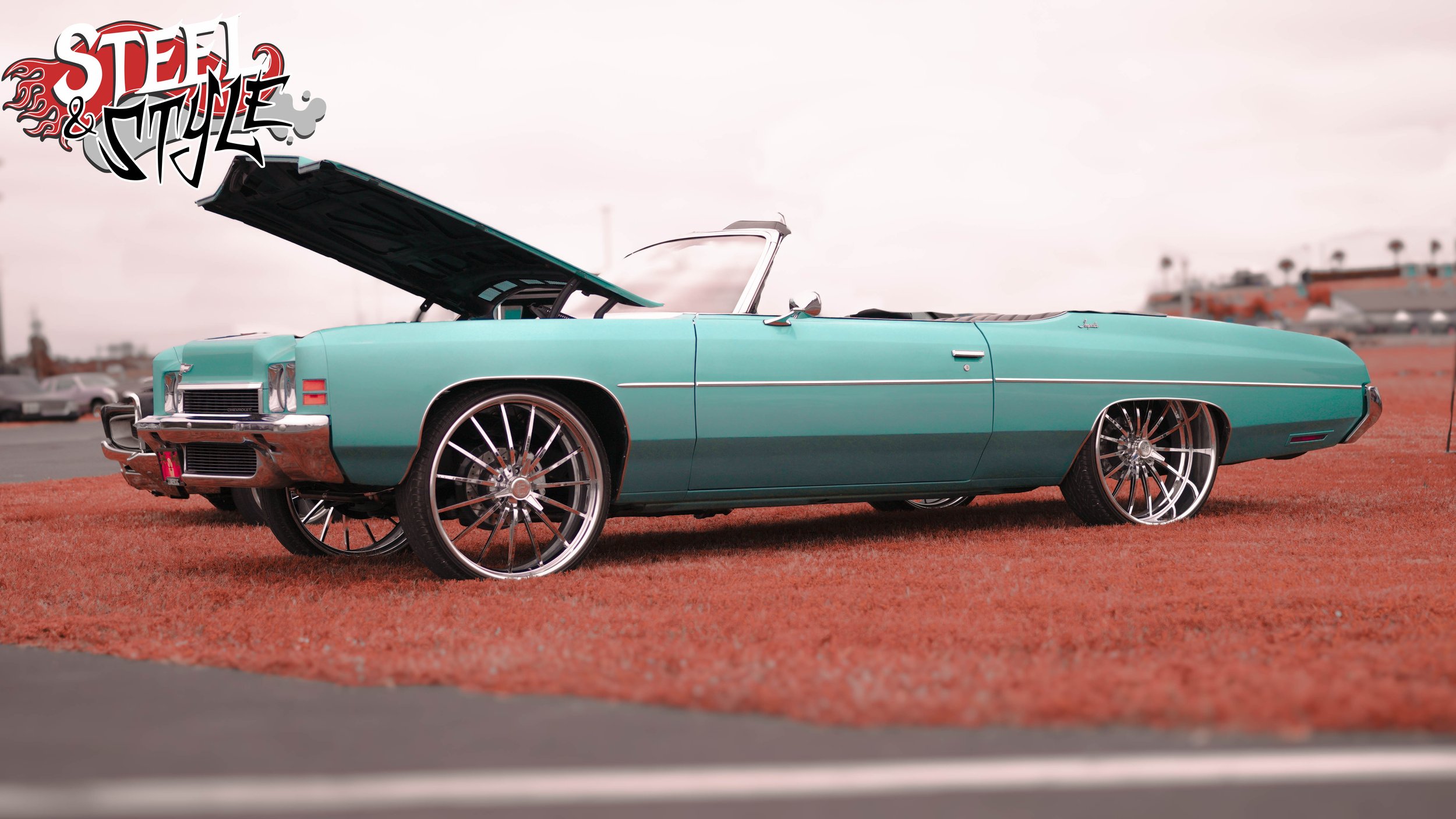 Aqua Impala Convertable at Slamfest October 2025-1.JPG